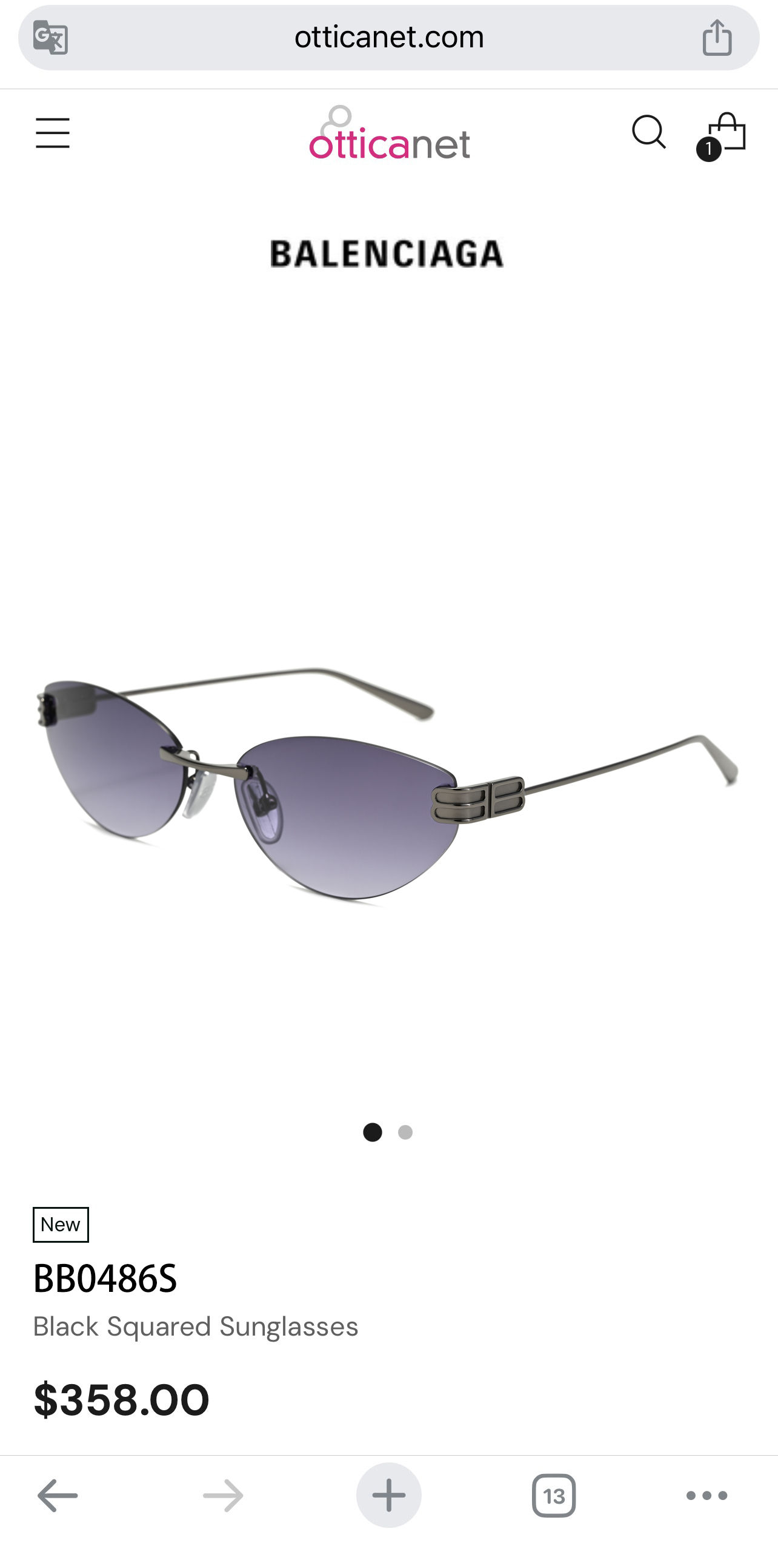 BALENCIAG*巴黎*世家⚜️⚜️⚜️MODEL：BB0486S⚜️⚜️⚜️SIZE：61口17-1