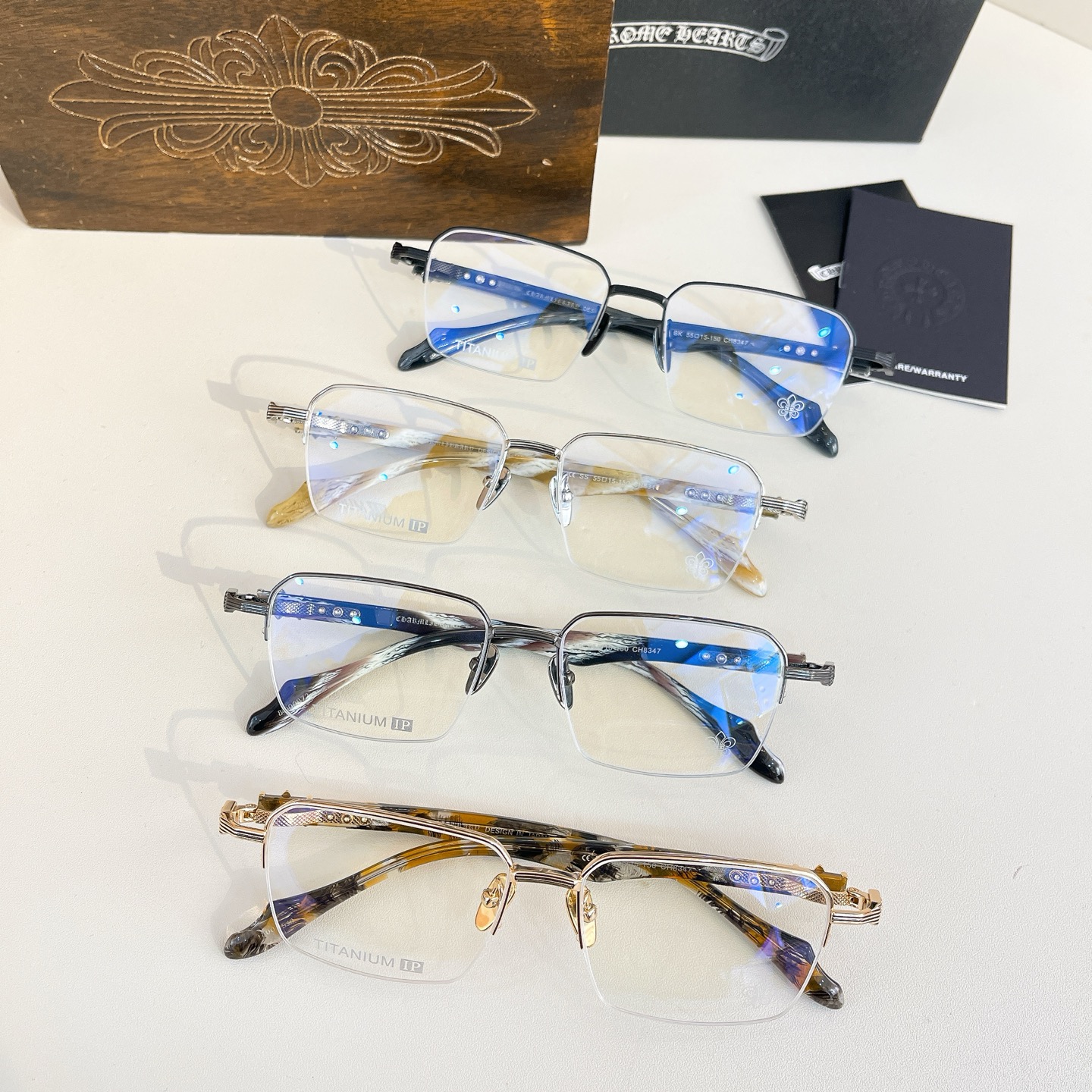 CHROME HEART*⚜️⚜️⚜️MODEL: CH8347⚜️⚜️⚜️SIZE: 55口15-15