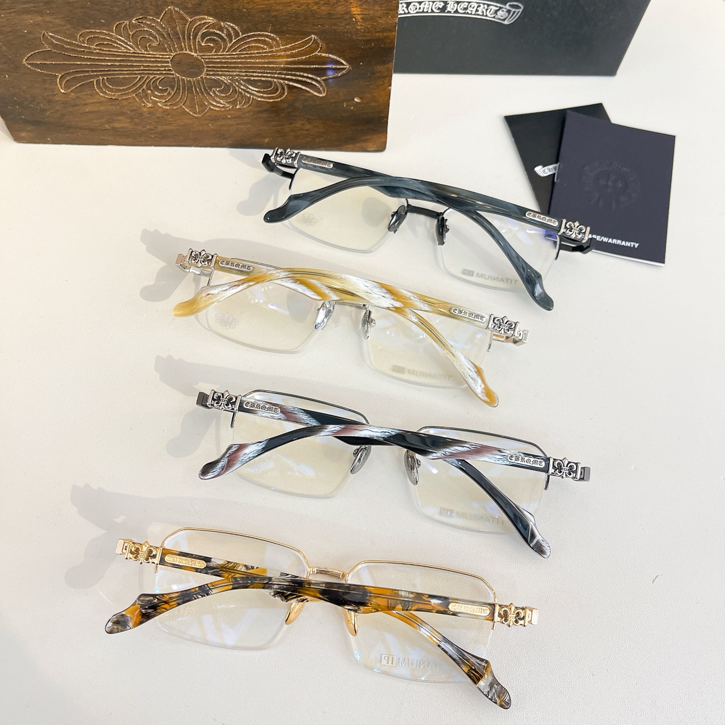 CHROME HEART*⚜️⚜️⚜️MODEL: CH8347⚜️⚜️⚜️SIZE: 55口15-15