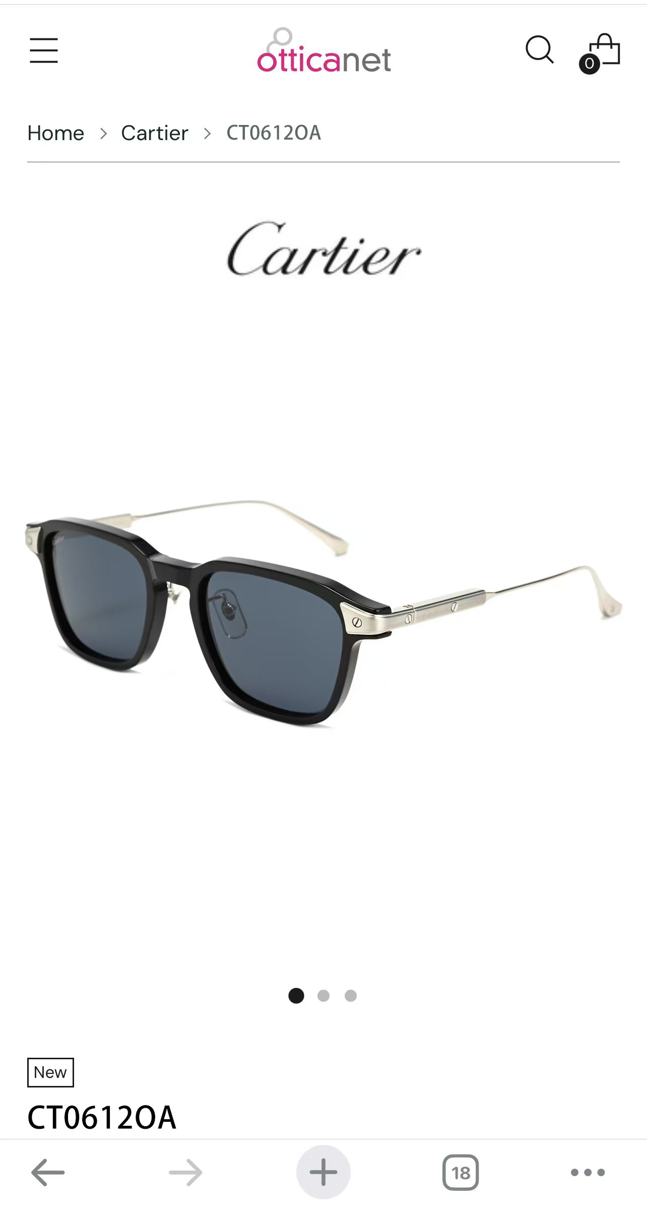 Cartie*✨✨✨MODEL：CT0612OA ✨✨✨SIZE: 52口20-145✨✨✨