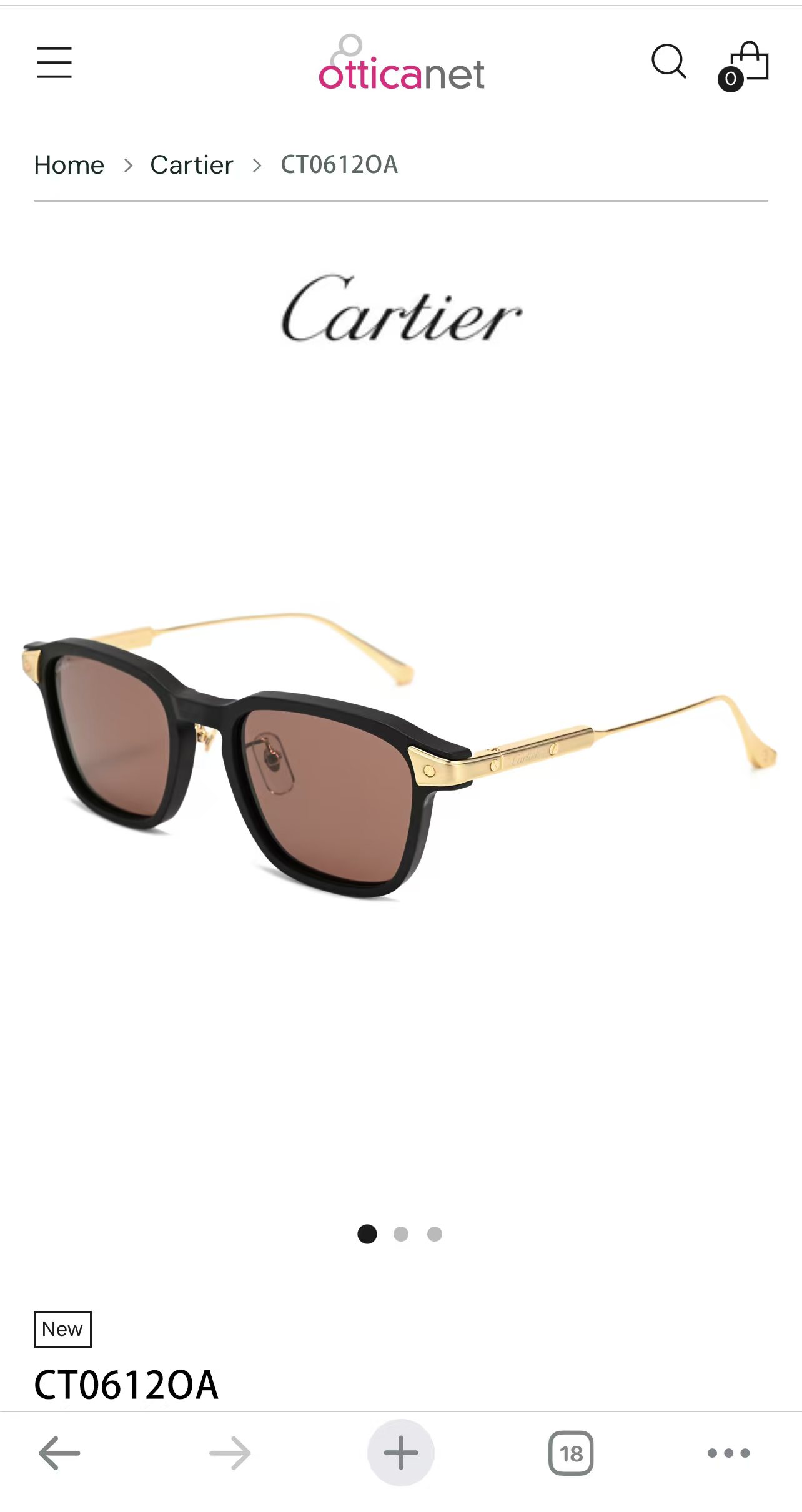 Cartie*✨✨✨MODEL：CT0612OA ✨✨✨SIZE: 52口20-145✨✨✨