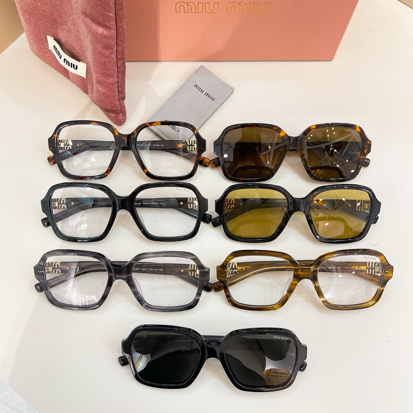 MIU MI*🎀🎀🎀MODEL: VMU 03Y 🎀🎀🎀SIZE：54口17-140🎀🎀🎀