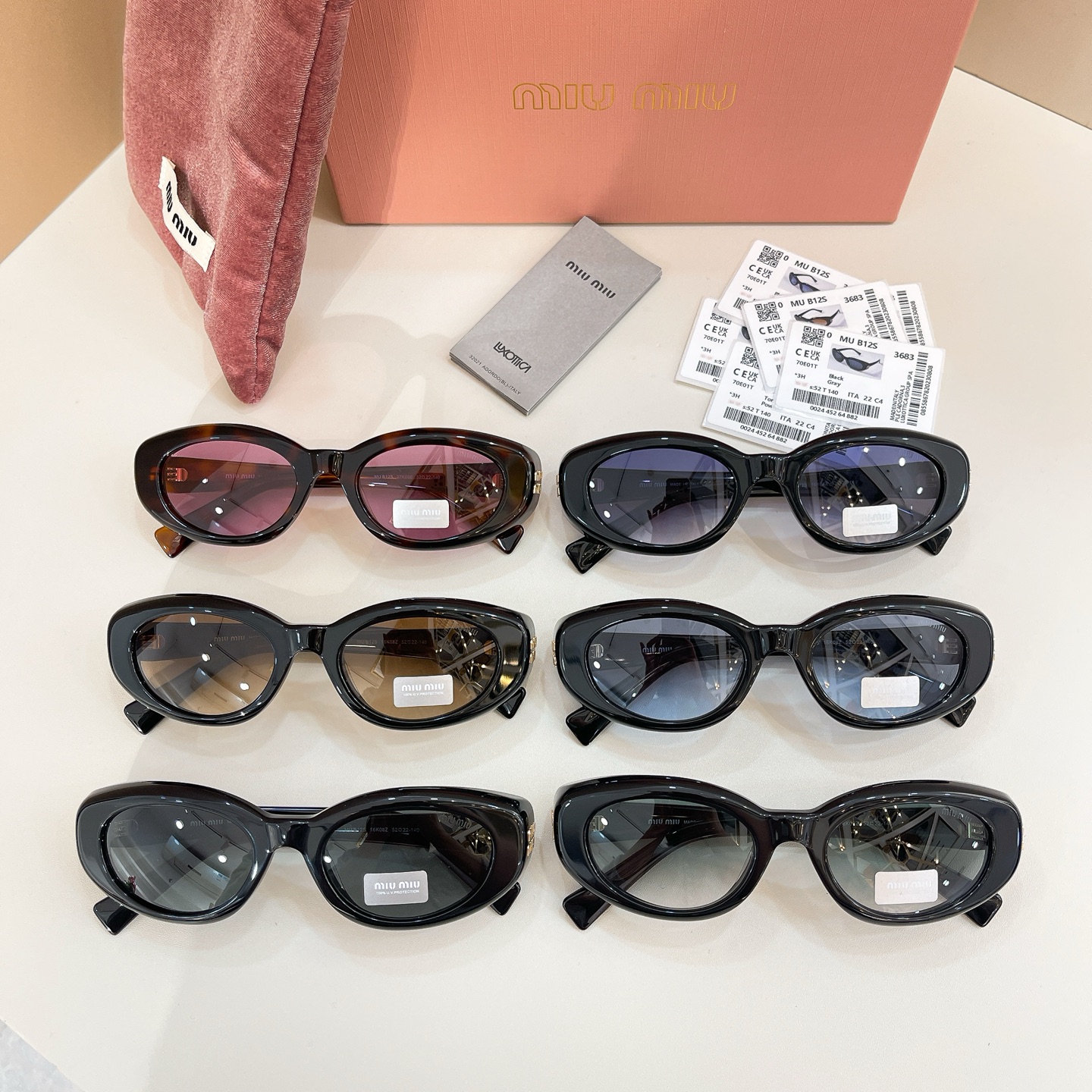 MIU MI*🎀🎀🎀MODEL: MU B12S🎀🎀🎀SIZE：52口22-140🎀🎀🎀