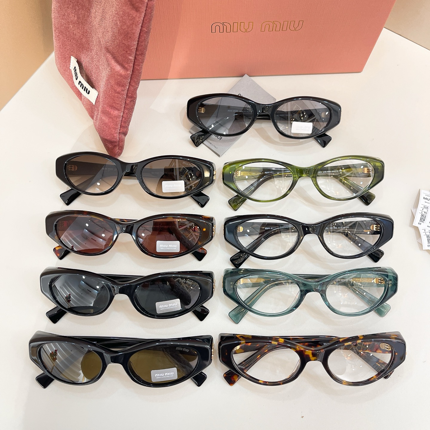 MIU MI*🎀🎀🎀MODEL: MU 03ZV 🎀🎀🎀SIZE：53口18-140🎀🎀🎀