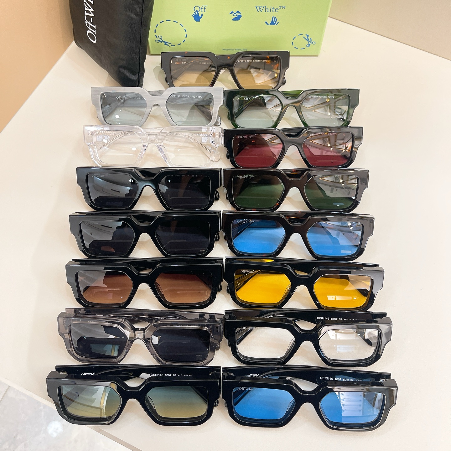 OFF WHITE🍂🍂🍂MODEL:OERI146🍂🍂🍂SIZE:52口19-145🍂🍂🍂