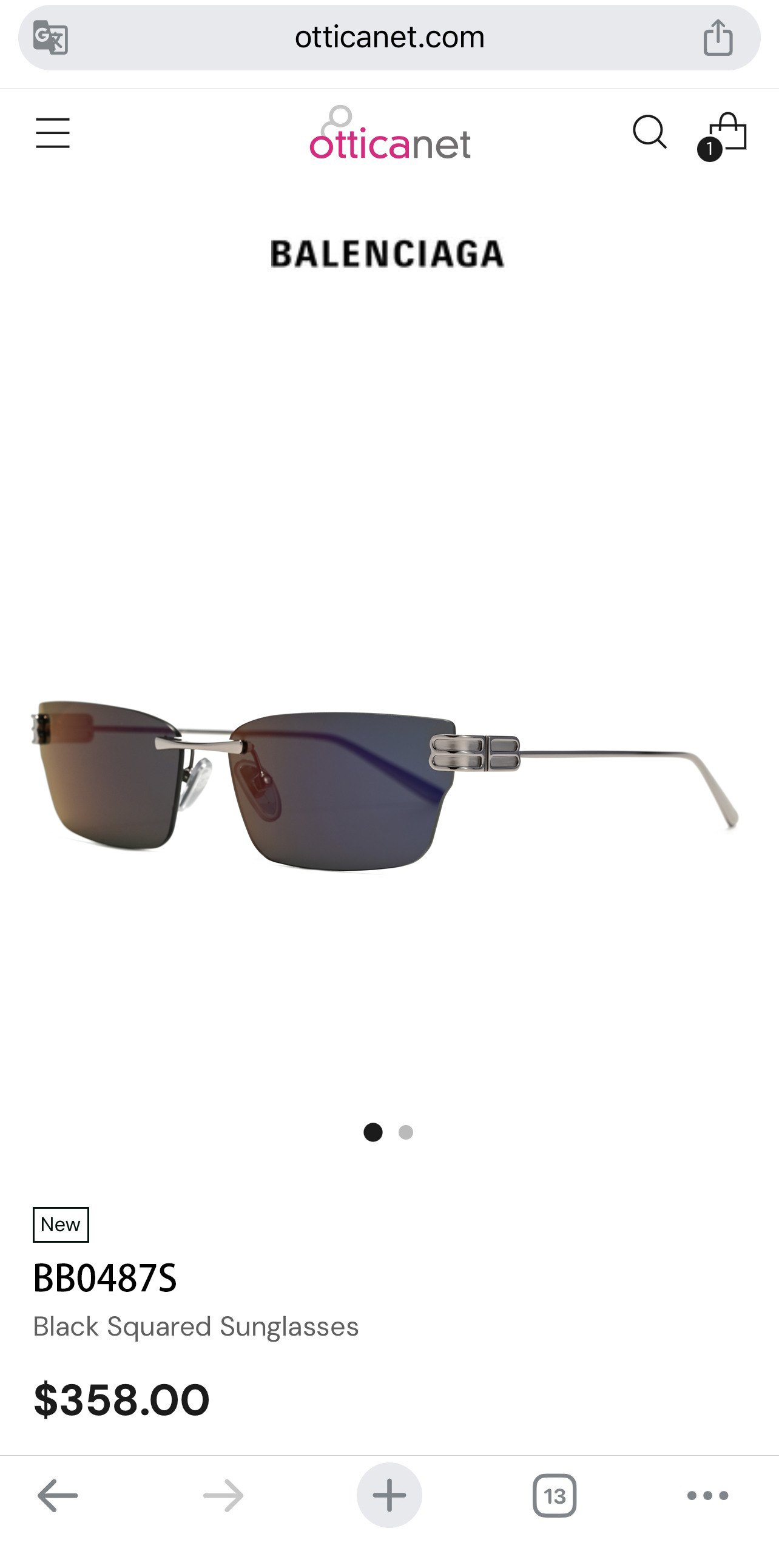 BALENCIAG*巴黎*世家⚜️⚜️⚜️MODEL：BB0487S⚜️⚜️⚜️SIZE：63口15-1