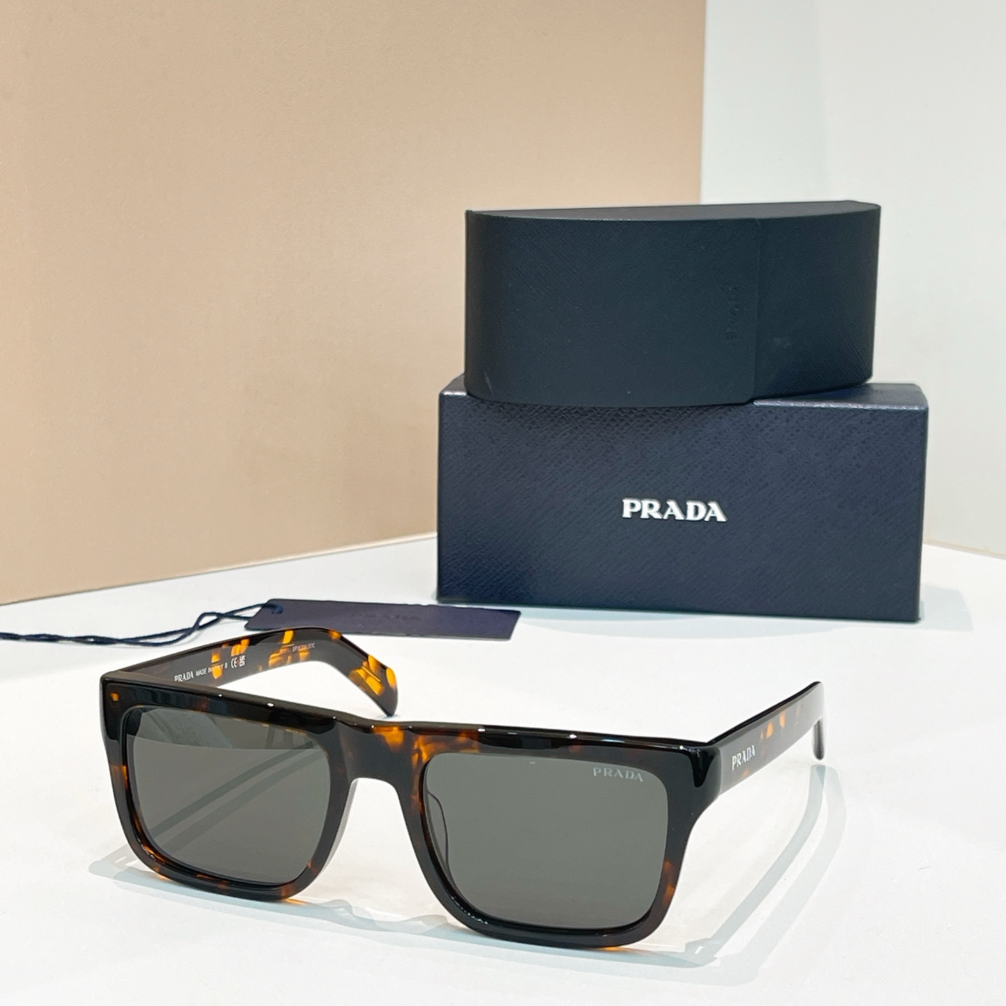 PRADA Sunglasses Acetate Square SPR C15V