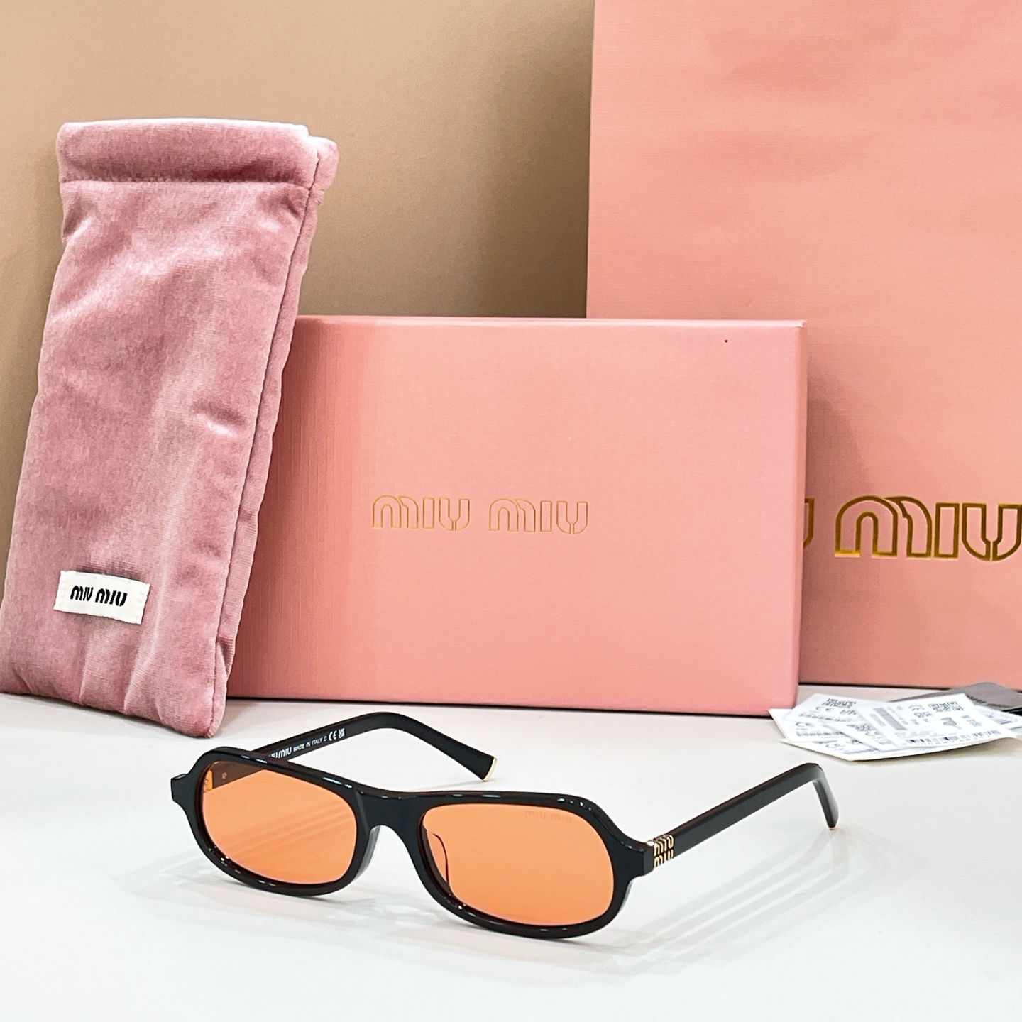 MIUMIU Sunglasses Acetate Rectangular