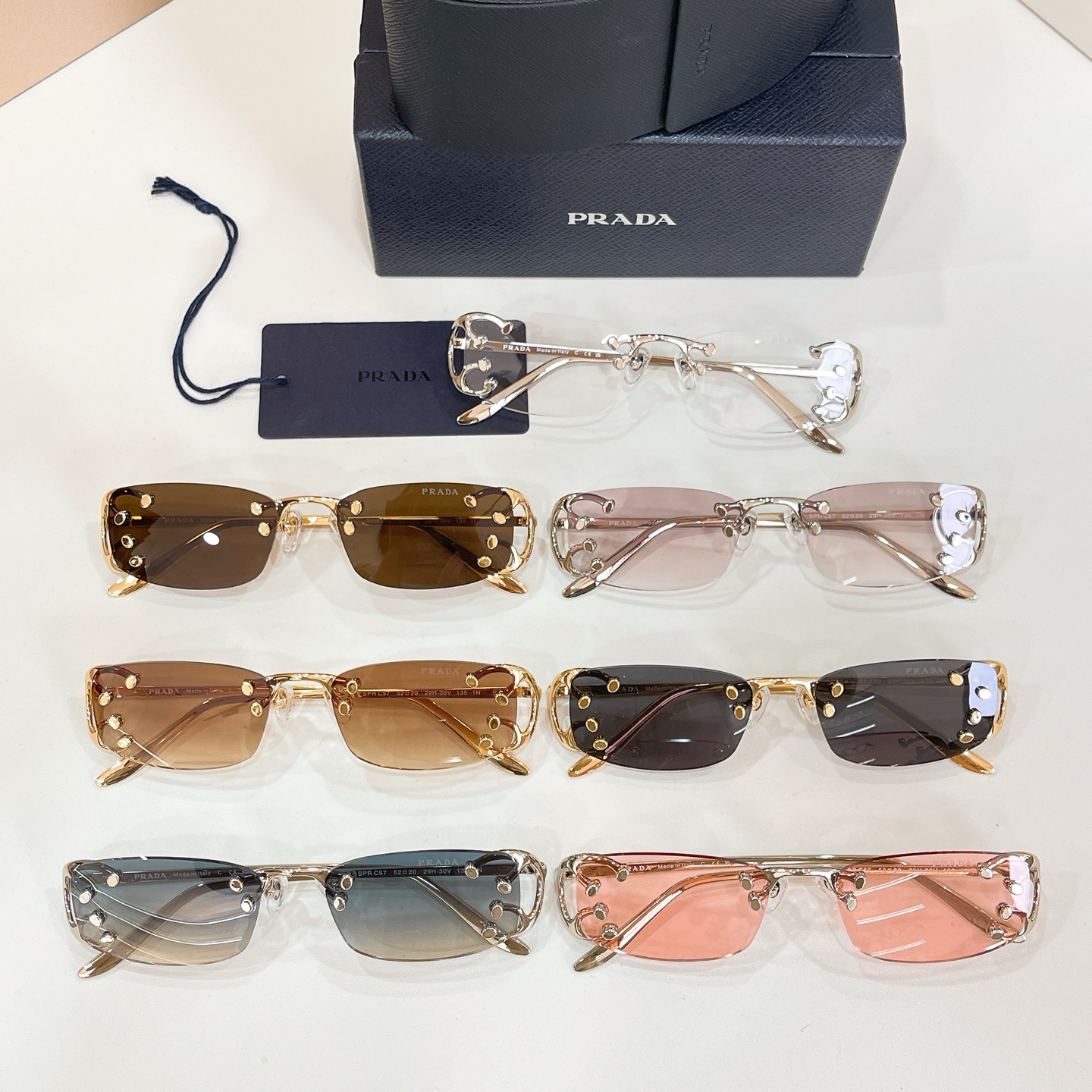 Prada 13015073PRAD* MODEL：SPR C57 SIZE：52口20-135