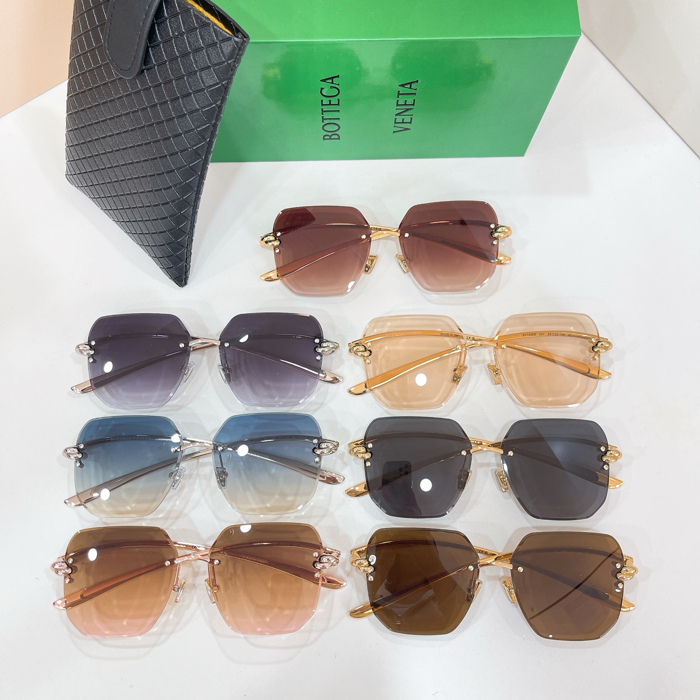 BOTTEGA VENET*🌟🌟🌟MODEL：BV1438S 🌟🌟🌟SIZE：58口53-145🌟🌟🌟
