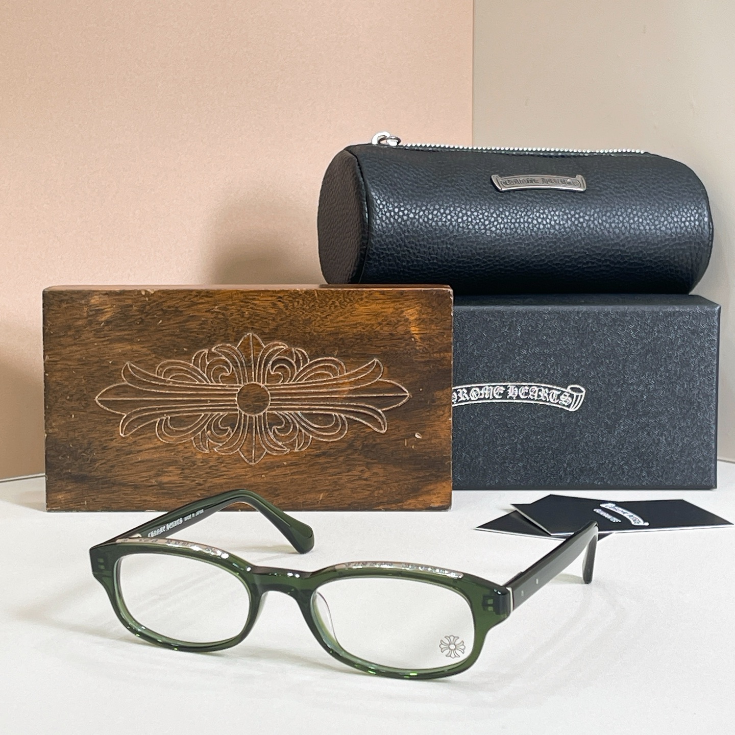 Chrome Hearts LOWRIDER Acetate Green Optical Frame