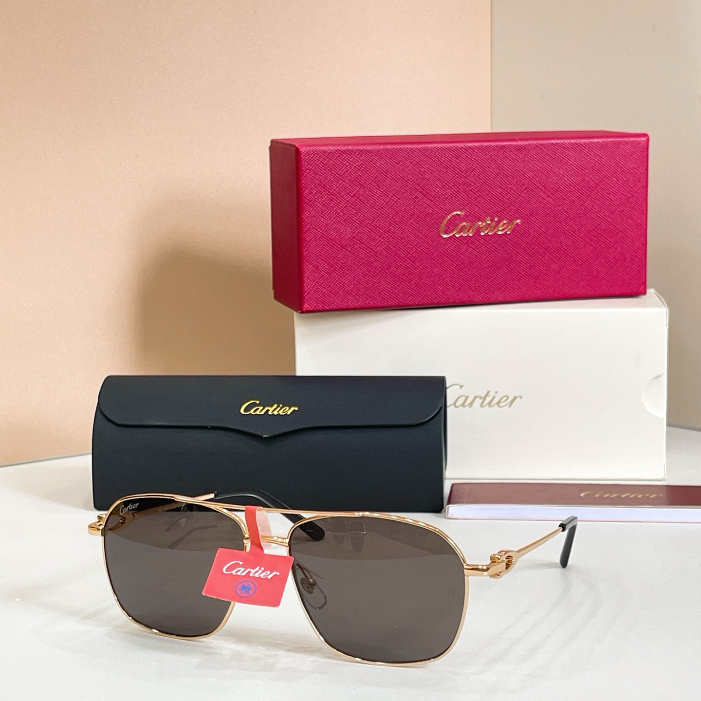 Cartier Sunglasses Metal Aviator