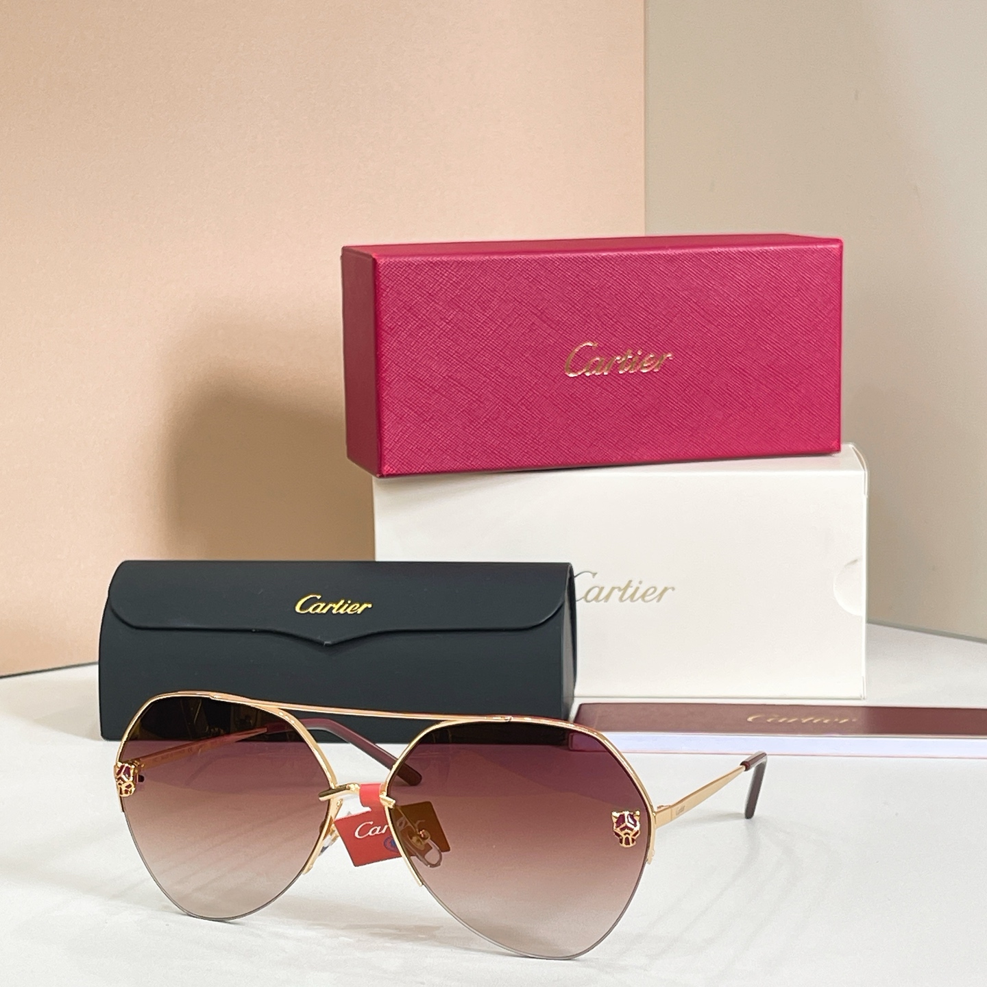 Cartier CT0355S Sunglasses Metal Aviator
