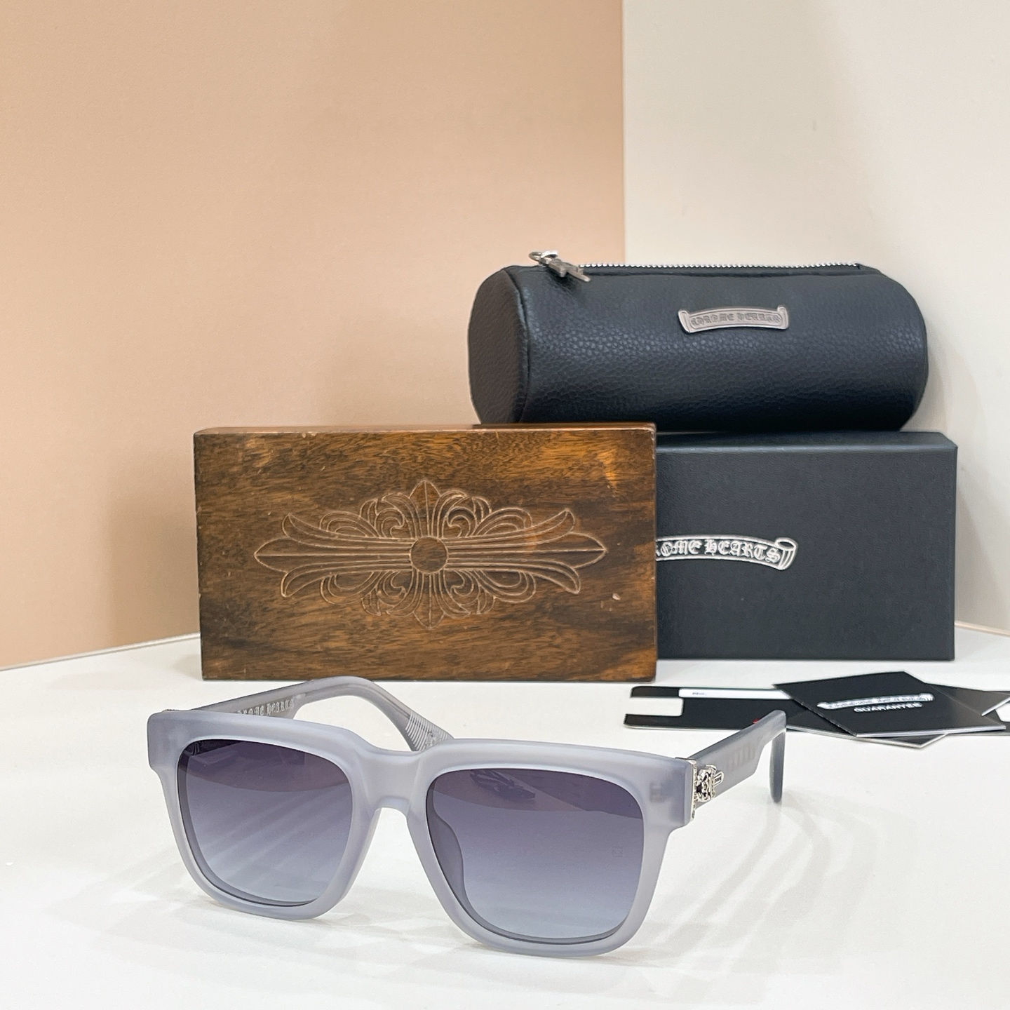 Chrome Hearts BOX-OFFICER Acetate Square Sunglasses