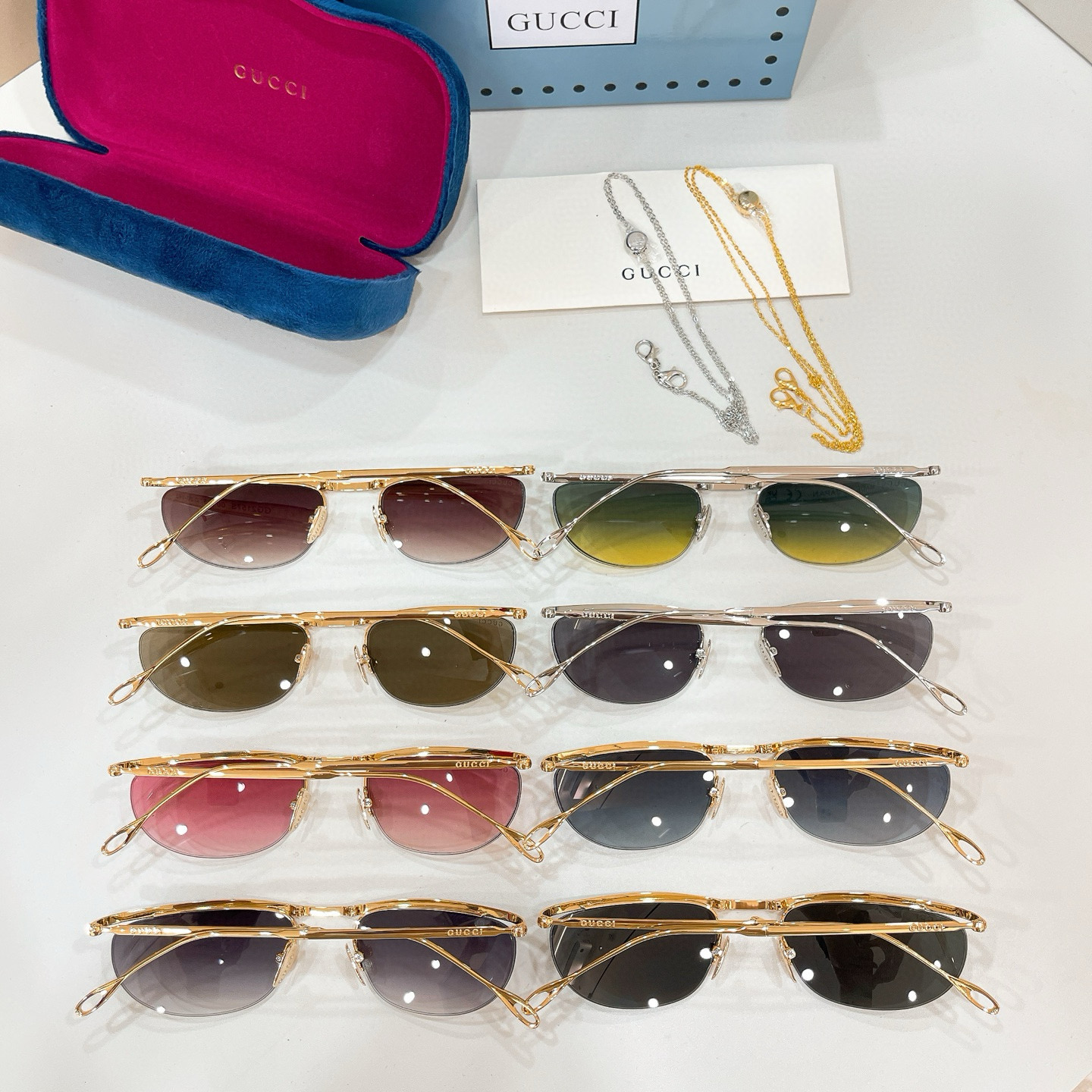 GUCCI🐝🐝🐝MODEL：GG2157S🐝🐝🐝SIZE:57口20-145🐝🐝🐝配送链子～～折叠款