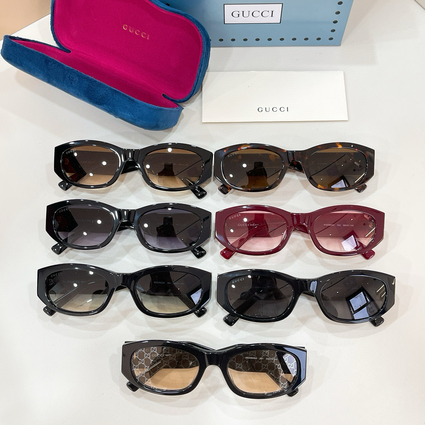 GUCCI🐝🐝🐝MODEL：GG2068SA🐝🐝🐝SIZE:55口21-145🐝🐝🐝