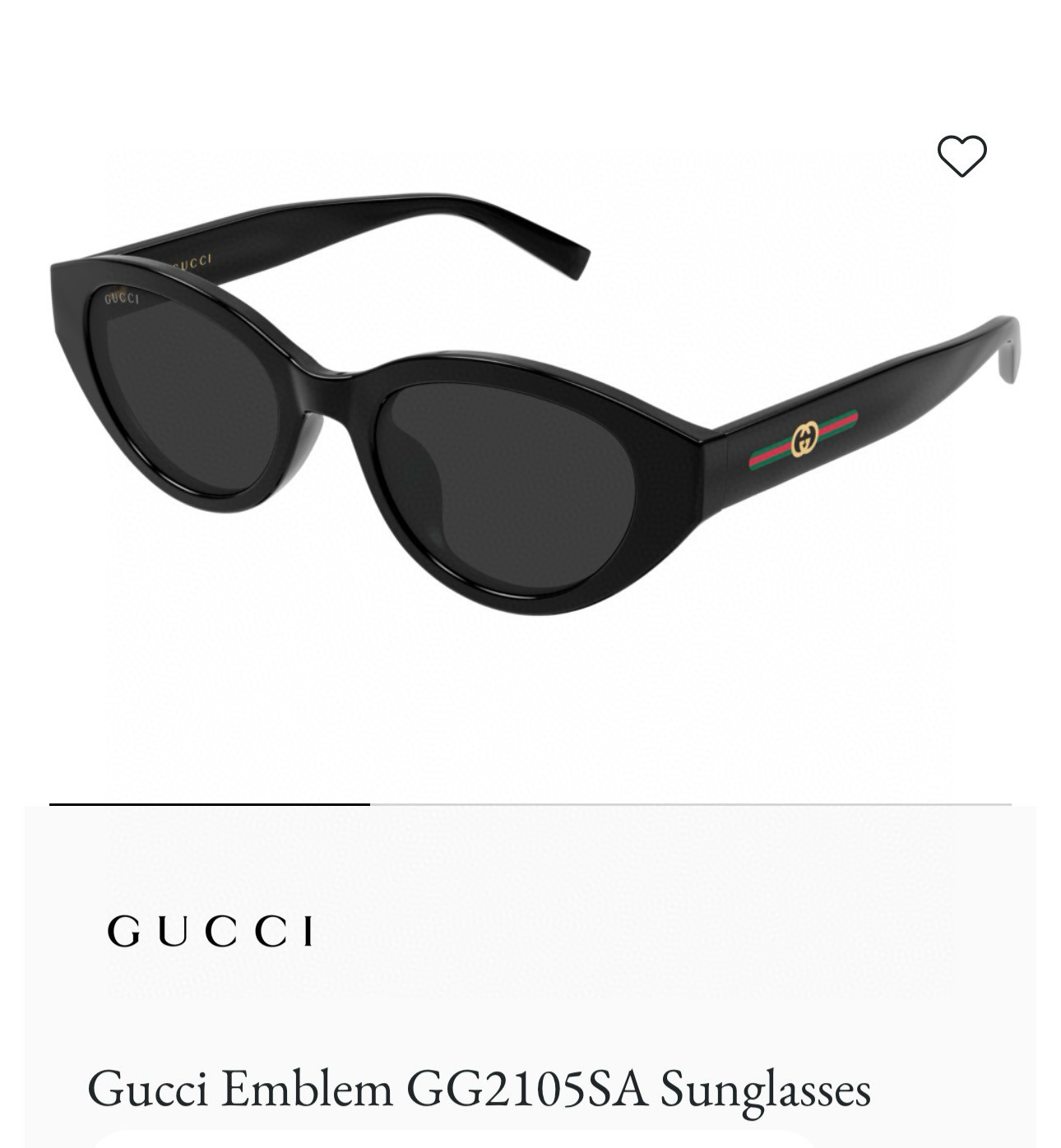 GUCCI🐝🐝🐝MODEL：GG2105SA🐝🐝🐝SIZE:52口20-145🐝🐝🐝