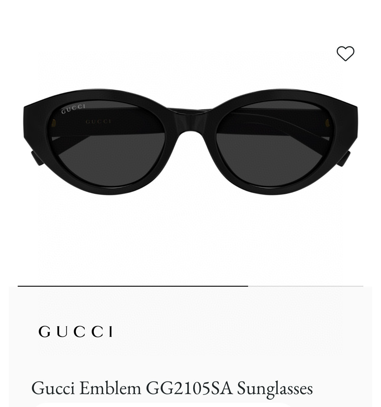 GUCCI🐝🐝🐝MODEL：GG2105SA🐝🐝🐝SIZE:52口20-145🐝🐝🐝