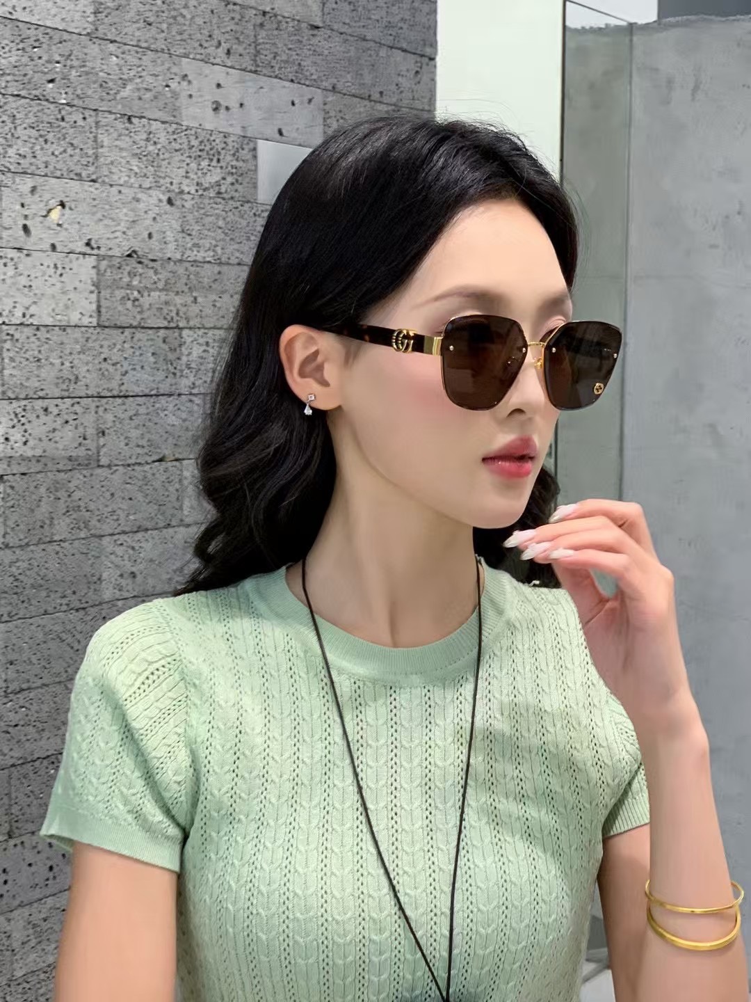 GUCCI🐝🐝🐝MODEL：GG1548S🐝🐝🐝SIZE:62口16-145🐝🐝🐝