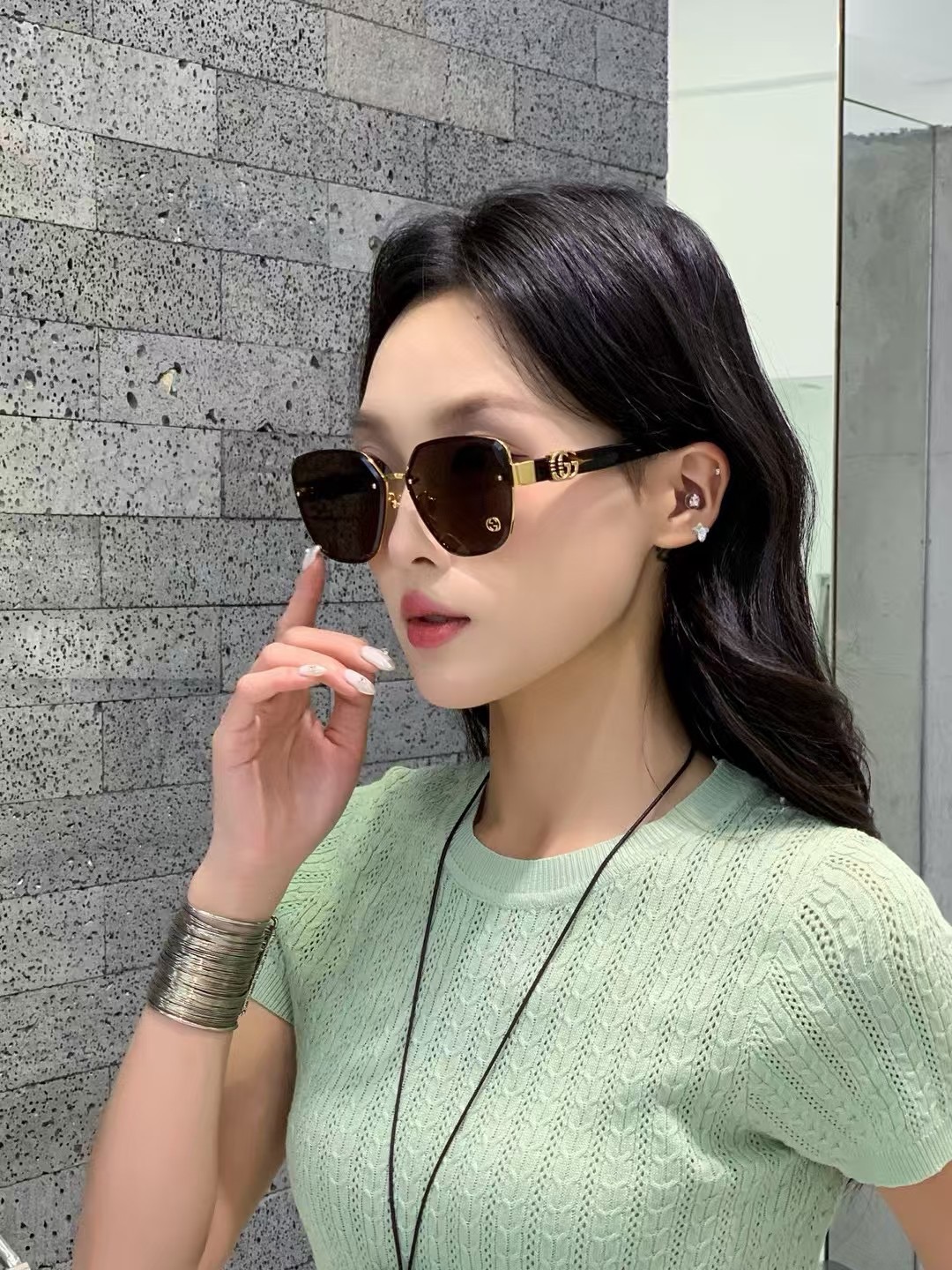 GUCCI🐝🐝🐝MODEL：GG1548S🐝🐝🐝SIZE:62口16-145🐝🐝🐝