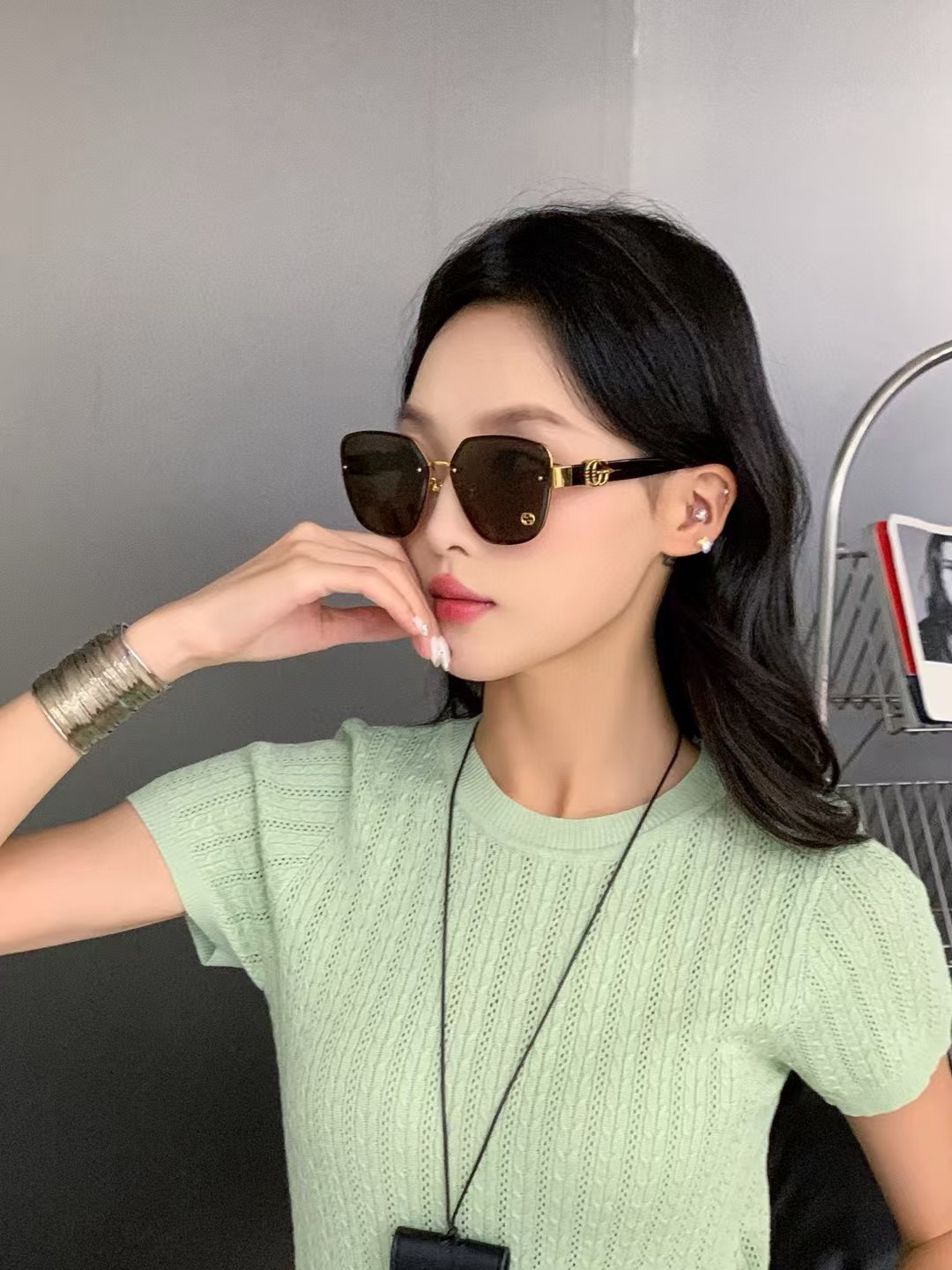 GUCCI🐝🐝🐝MODEL：GG1548S🐝🐝🐝SIZE:62口16-145🐝🐝🐝