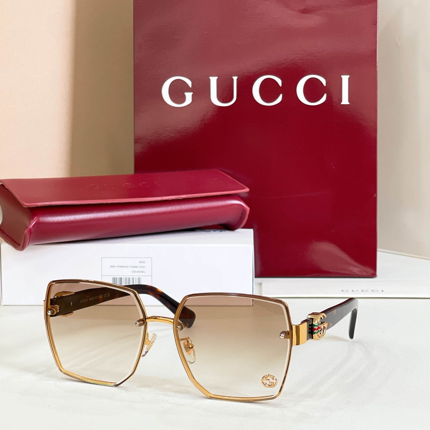 GUCCI🐝🐝🐝MODEL：GG1548S🐝🐝🐝SIZE:62口16-145🐝🐝🐝