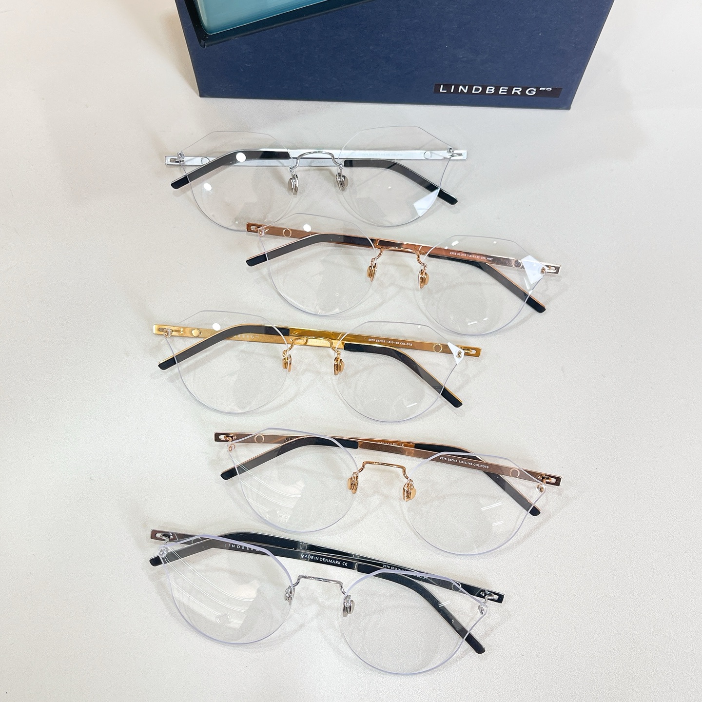 LINDBER*🌟🌟🌟MODEL：2375🌟🌟🌟SIZE：55口18-145🌟🌟🌟18K金～～