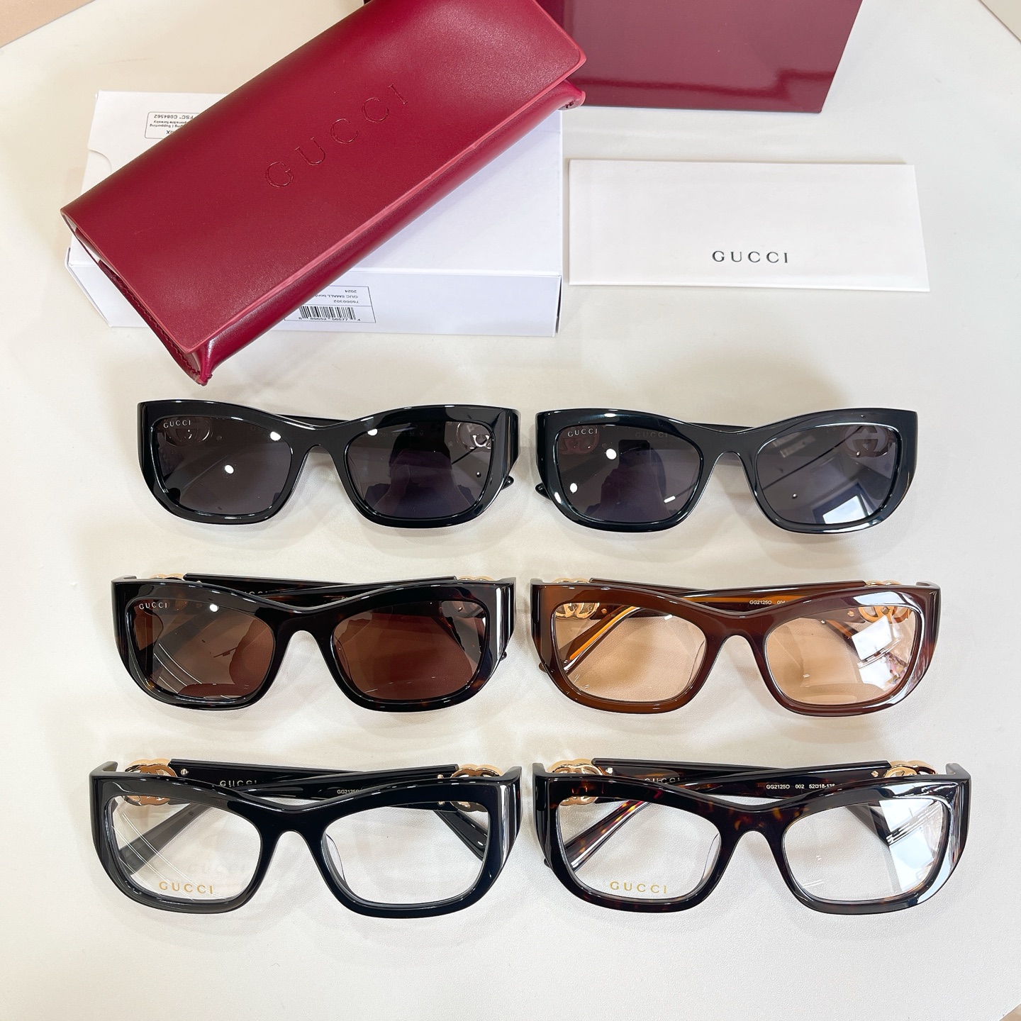 GUCCI🐝🐝🐝MODEL：GG2125O🐝🐝🐝SIZE:52口18-135🐝🐝🐝