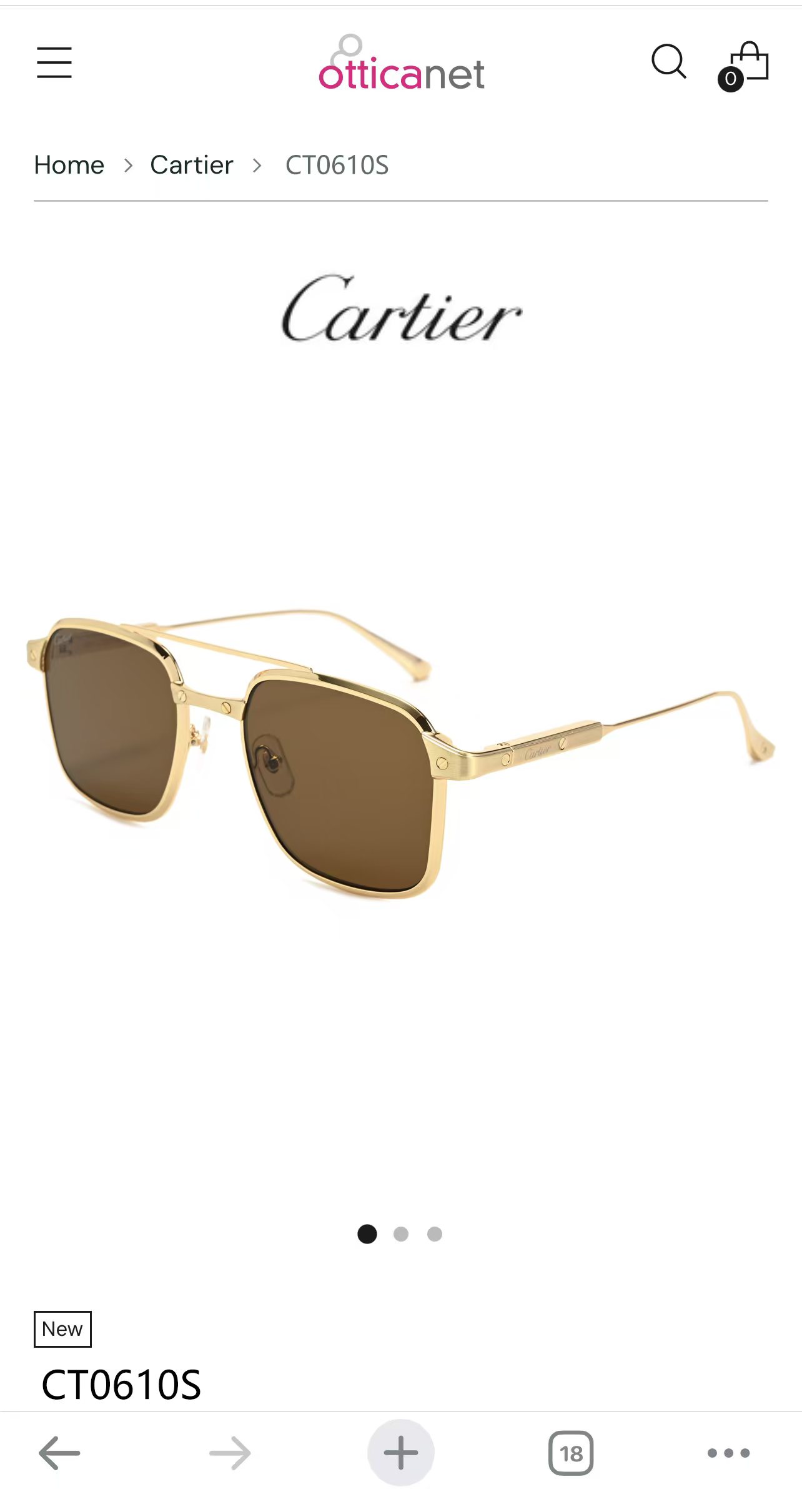 Cartie*✨✨✨MODEL：CT0610S ✨✨✨SIZE: 54口21-145✨✨✨