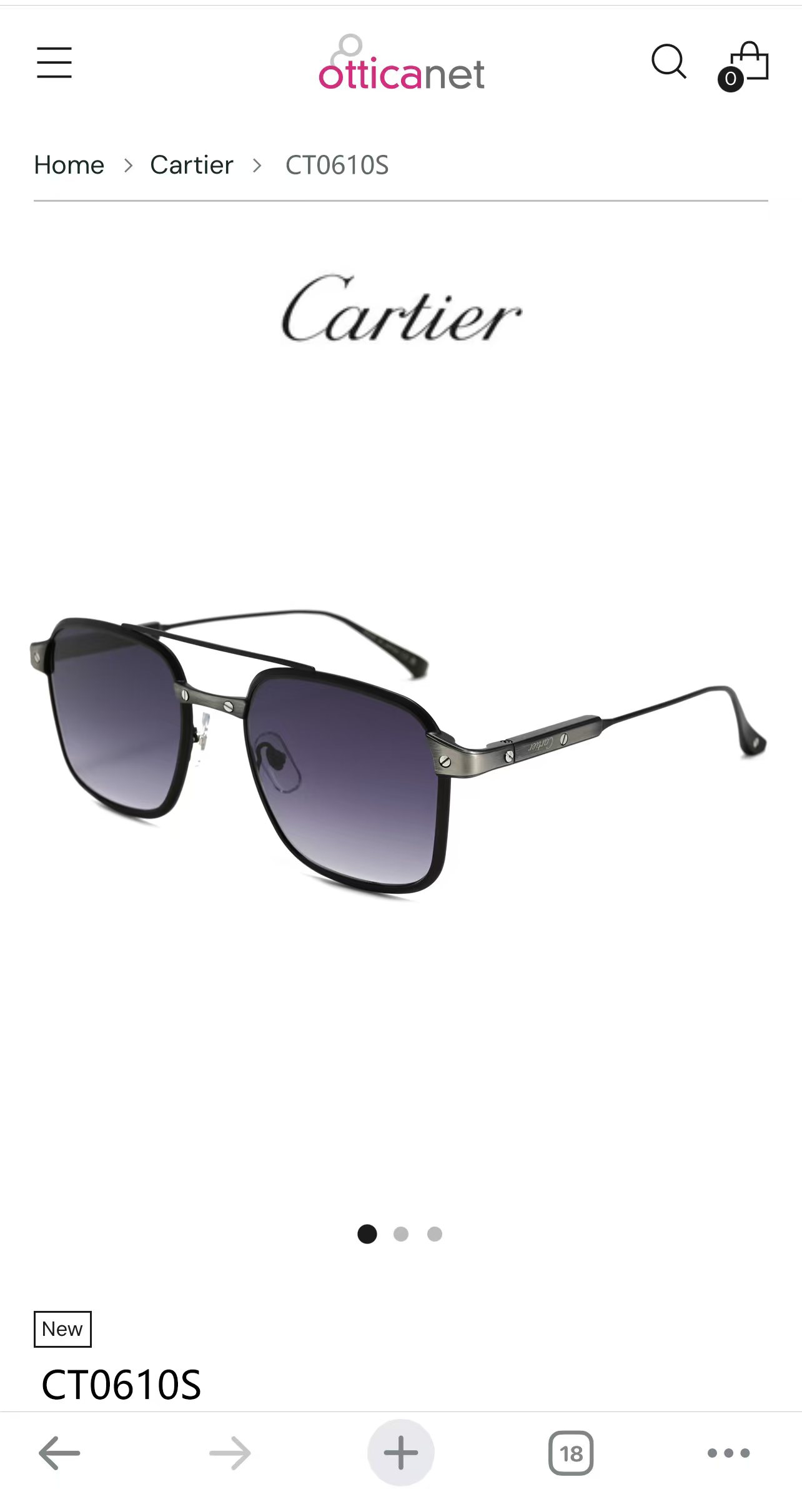 Cartie*✨✨✨MODEL：CT0610S ✨✨✨SIZE: 54口21-145✨✨✨