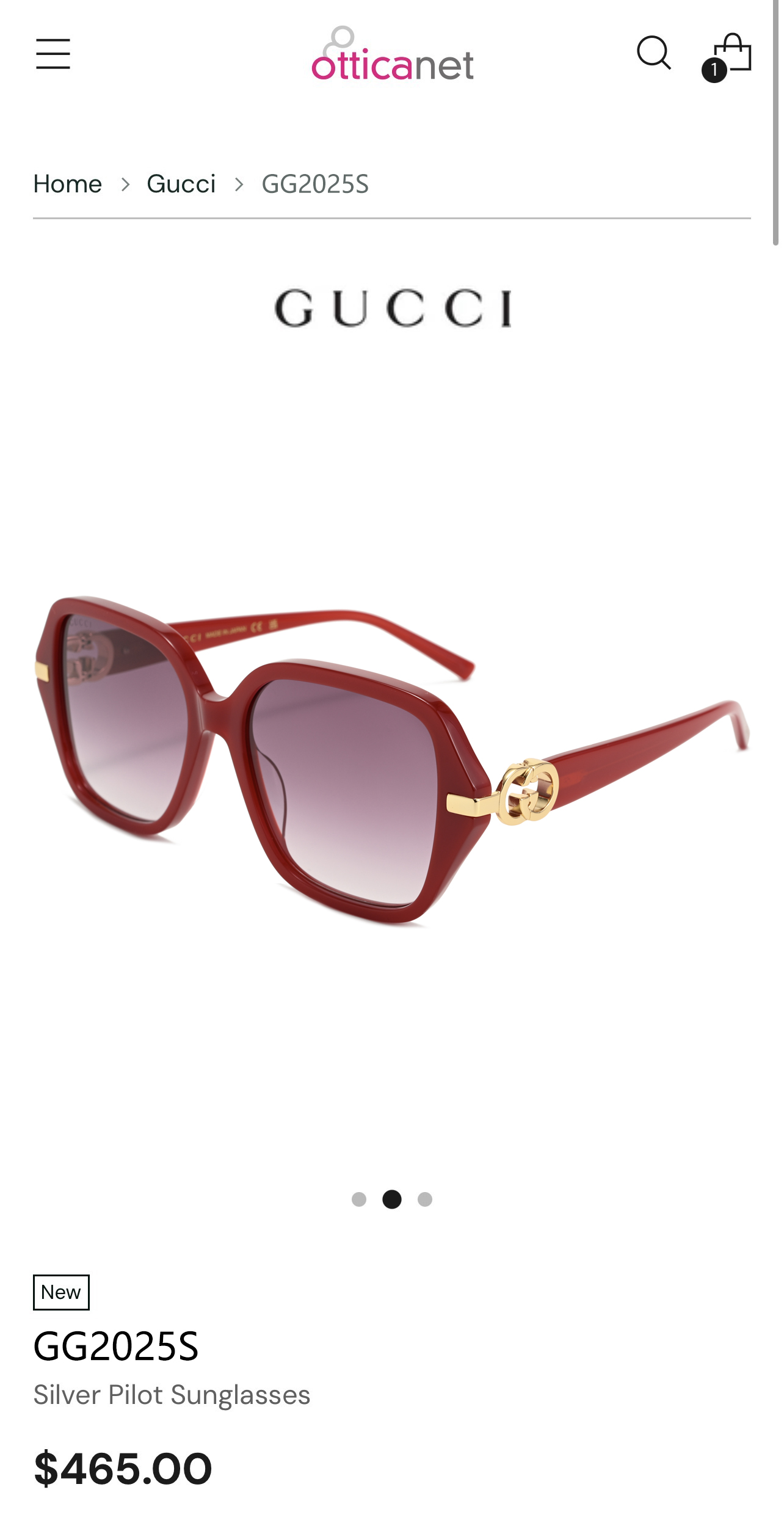 GUCCI🐝🐝🐝MODEL：GG2025S 🐝🐝🐝SIZE:57口17-145🐝🐝🐝