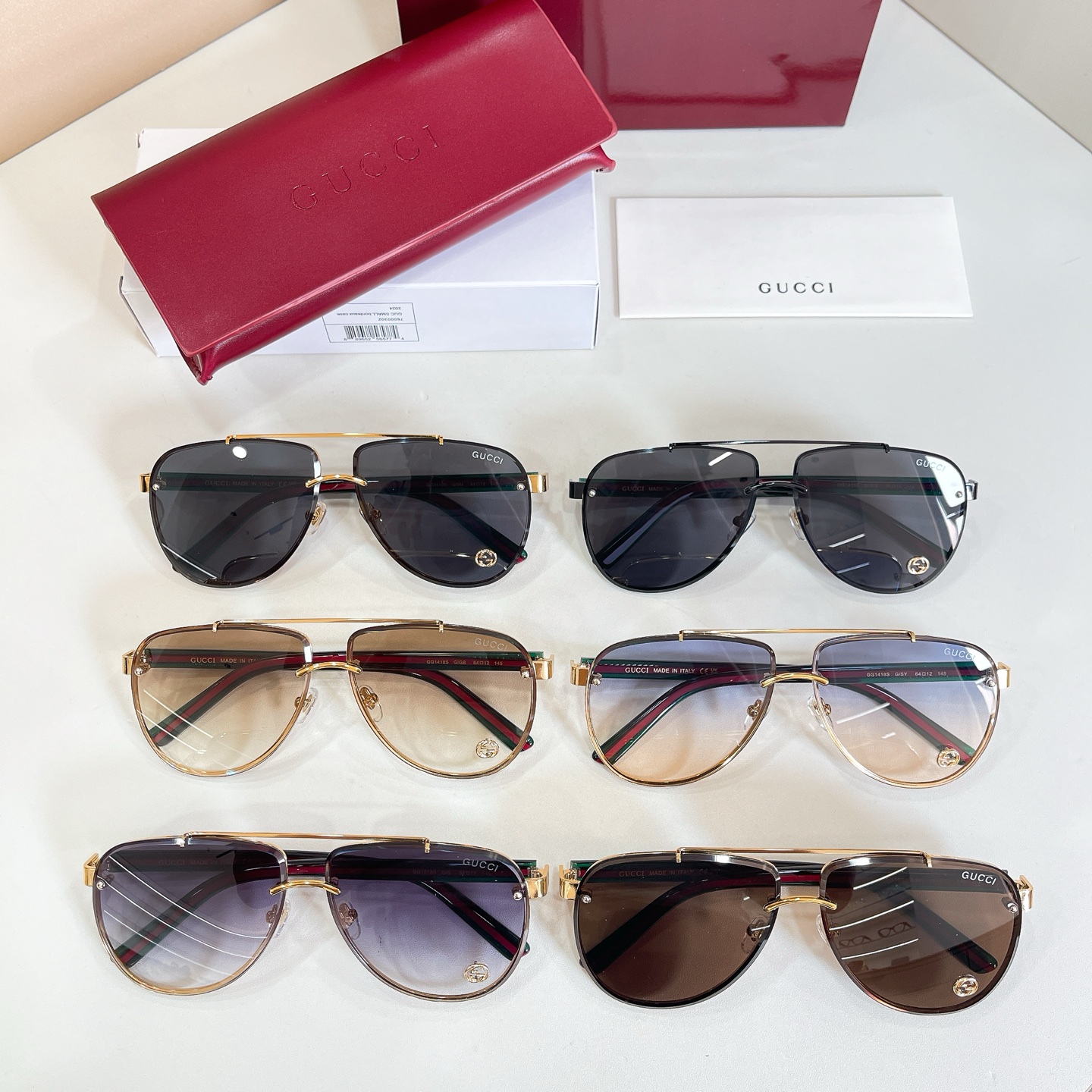 GUCCI🐝🐝🐝MODEL：GG1418S🐝🐝🐝SIZE:64口12-145🐝🐝🐝