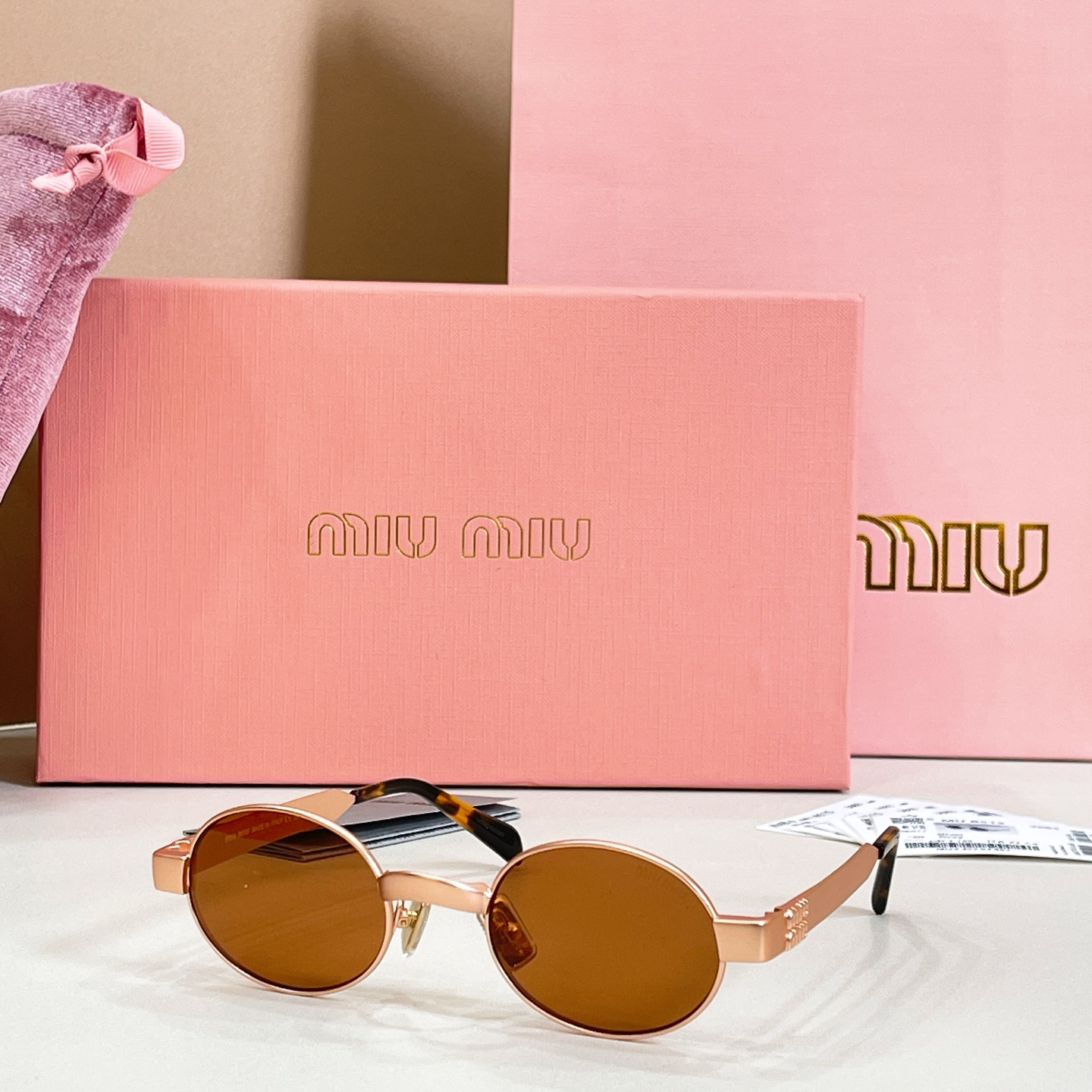 MIU M*🎀🎀🎀MODEL:MU B51S🎀🎀🎀SIZE：47口21-135🎀🎀🎀磨砂电镀～～