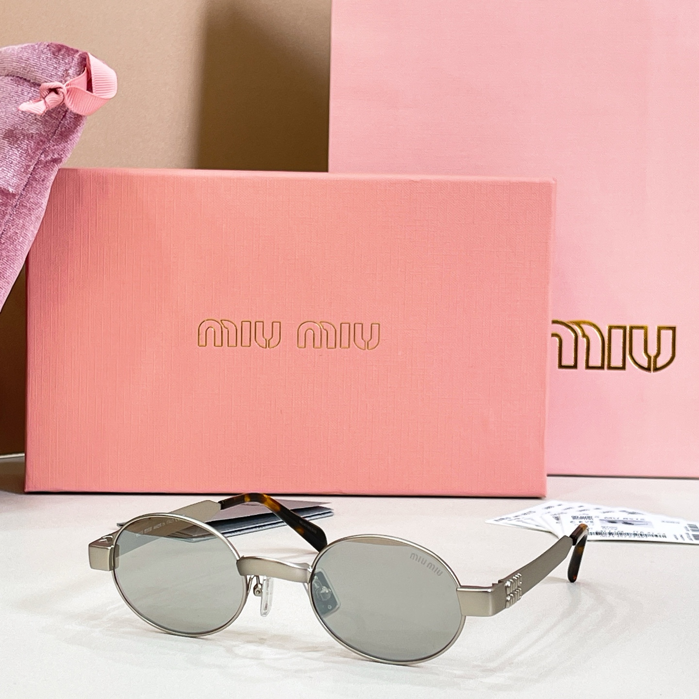 MIU M*🎀🎀🎀MODEL:MU B51S🎀🎀🎀SIZE：47口21-135🎀🎀🎀磨砂电镀～～