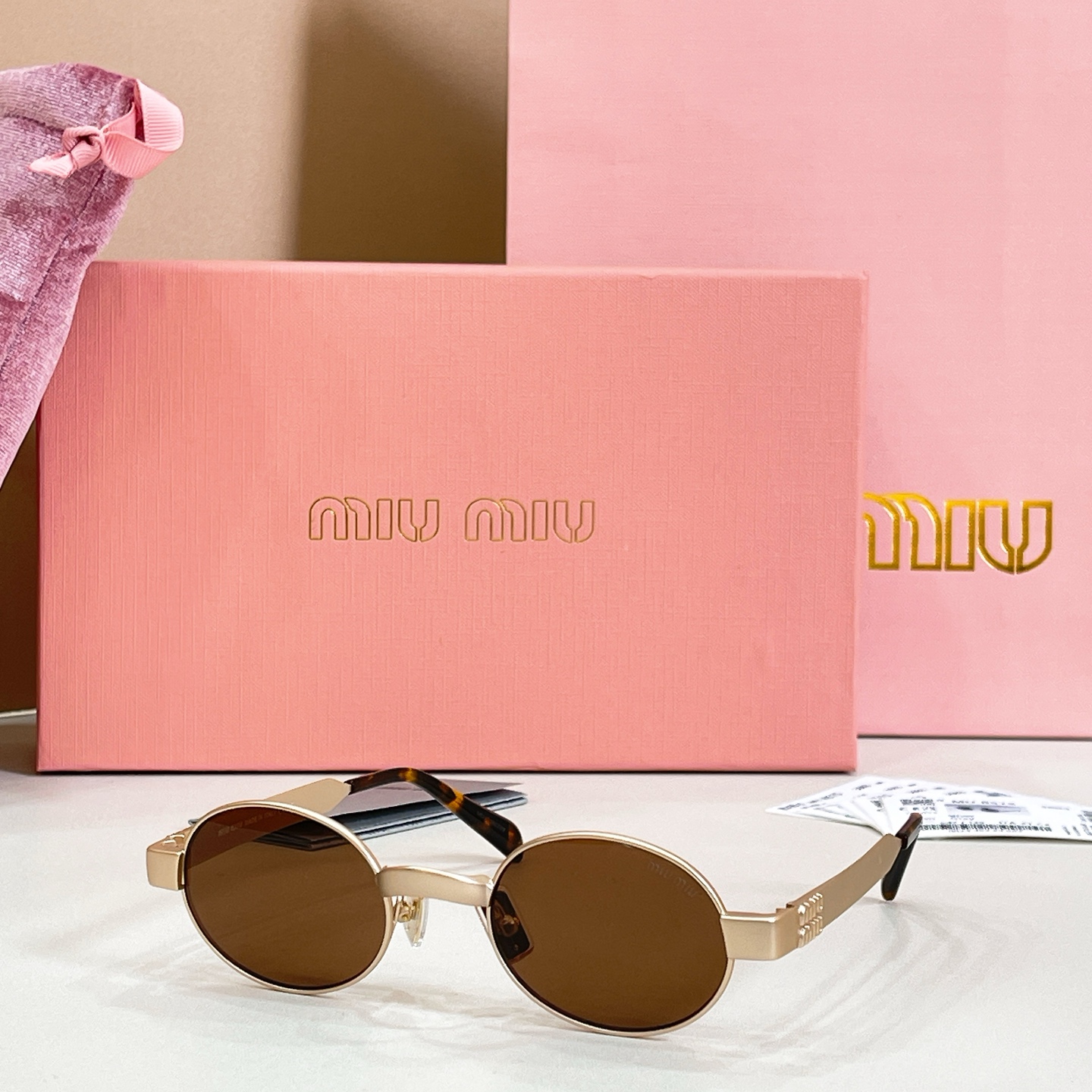 MIU M*🎀🎀🎀MODEL:MU B51S🎀🎀🎀SIZE：47口21-135🎀🎀🎀磨砂电镀～～