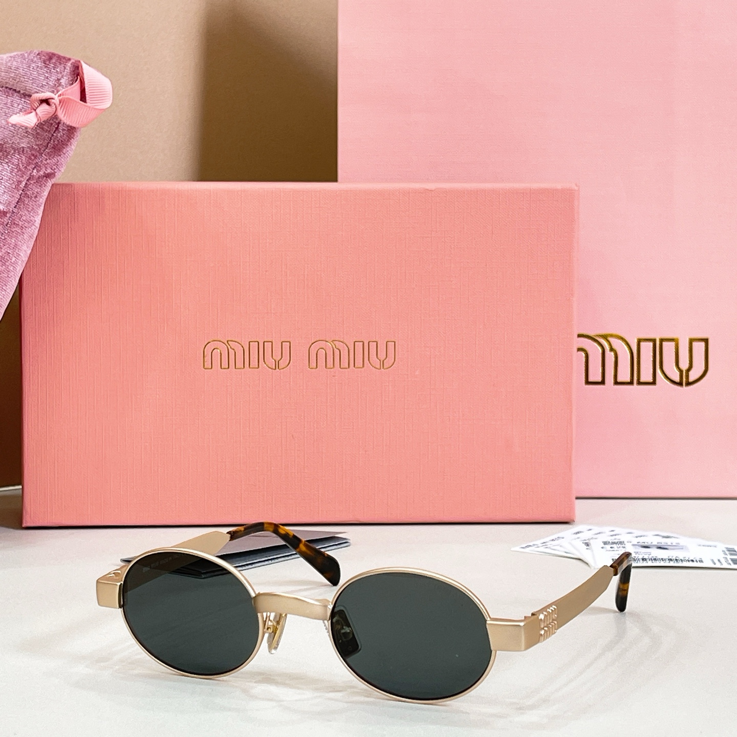 MIU M*🎀🎀🎀MODEL:MU B51S🎀🎀🎀SIZE：47口21-135🎀🎀🎀磨砂电镀～～