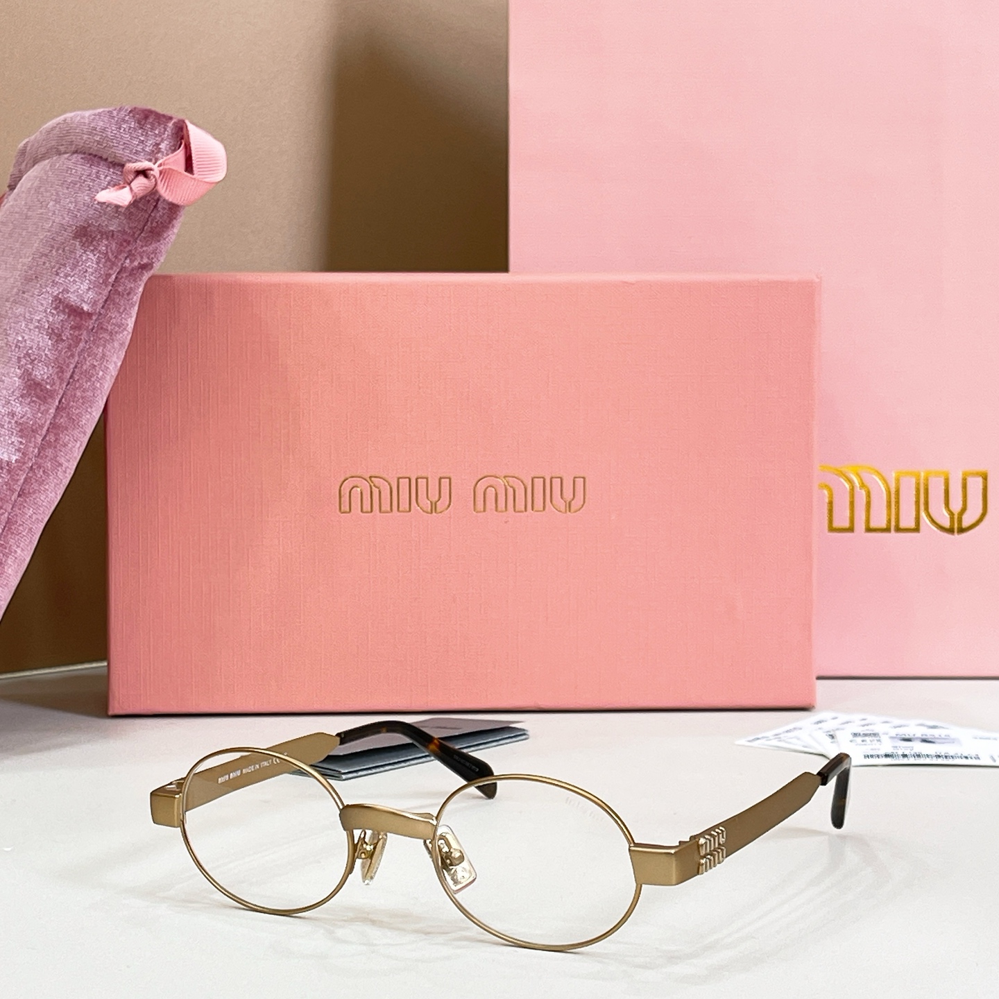 MIU M*🎀🎀🎀MODEL:MU B51S🎀🎀🎀SIZE：47口21-135🎀🎀🎀磨砂电镀～～