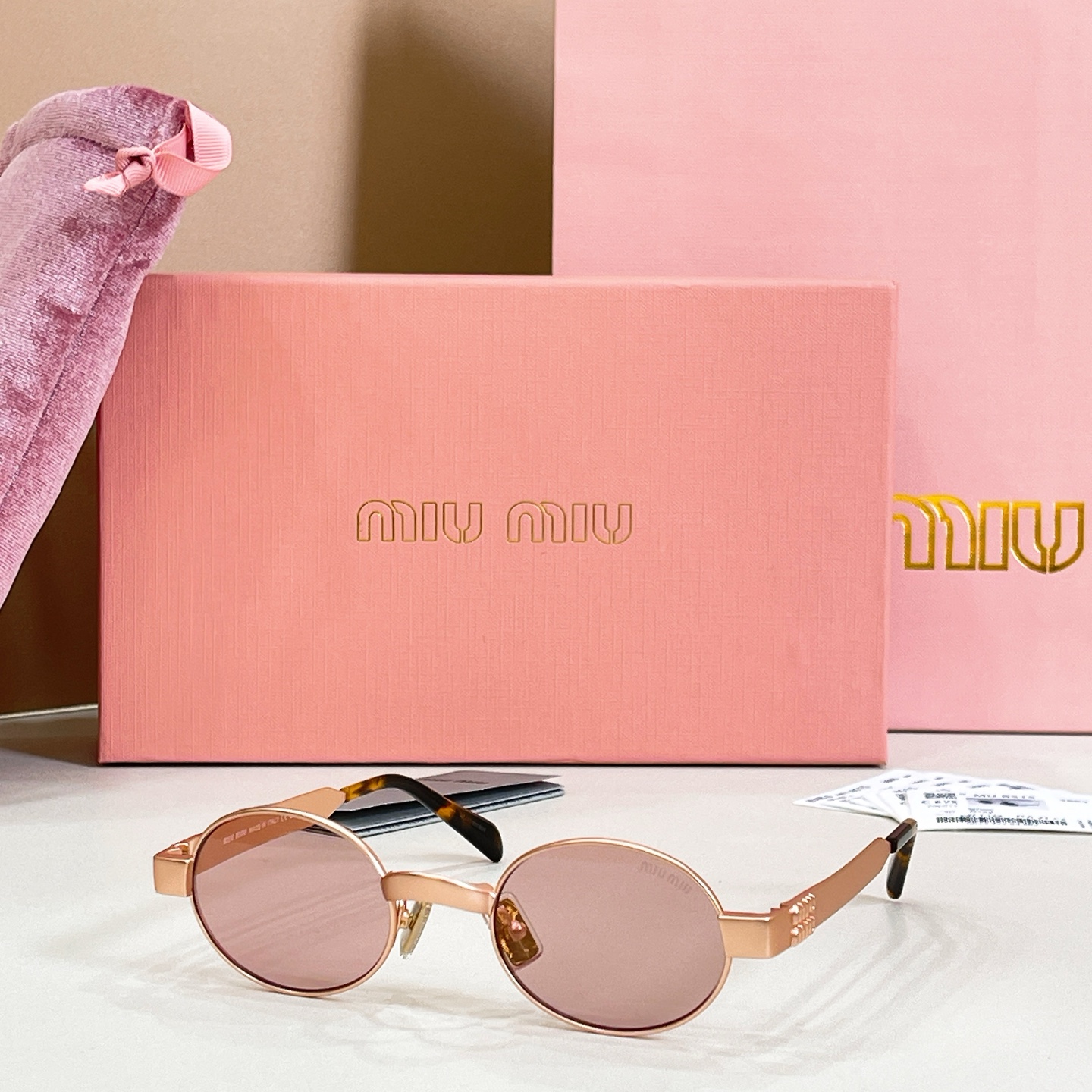 MIU M*🎀🎀🎀MODEL:MU B51S🎀🎀🎀SIZE：47口21-135🎀🎀🎀磨砂电镀～～