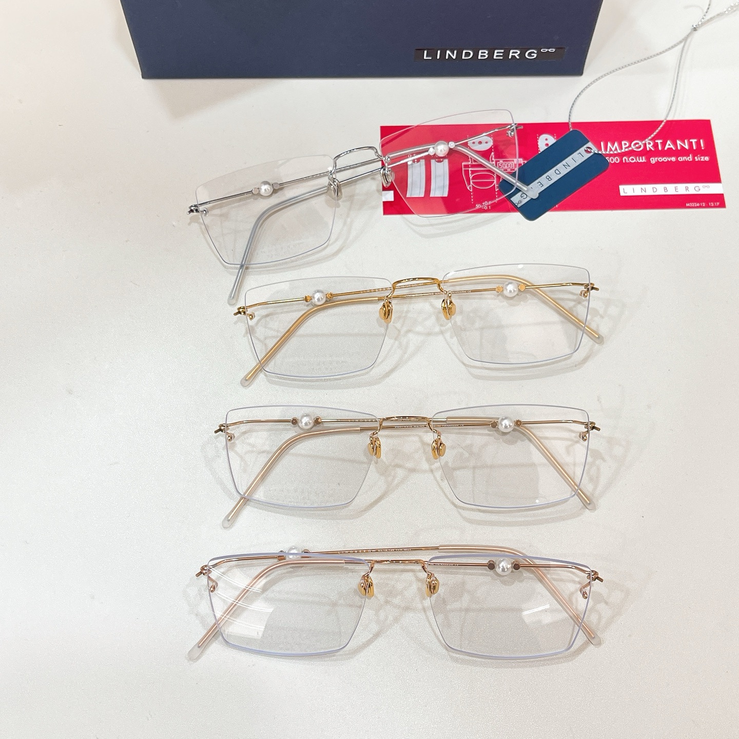 LINDBER*🌟🌟🌟MODEL：2210🌟🌟🌟SIZE：53口18-145🌟🌟🌟18K金～～高版本～～