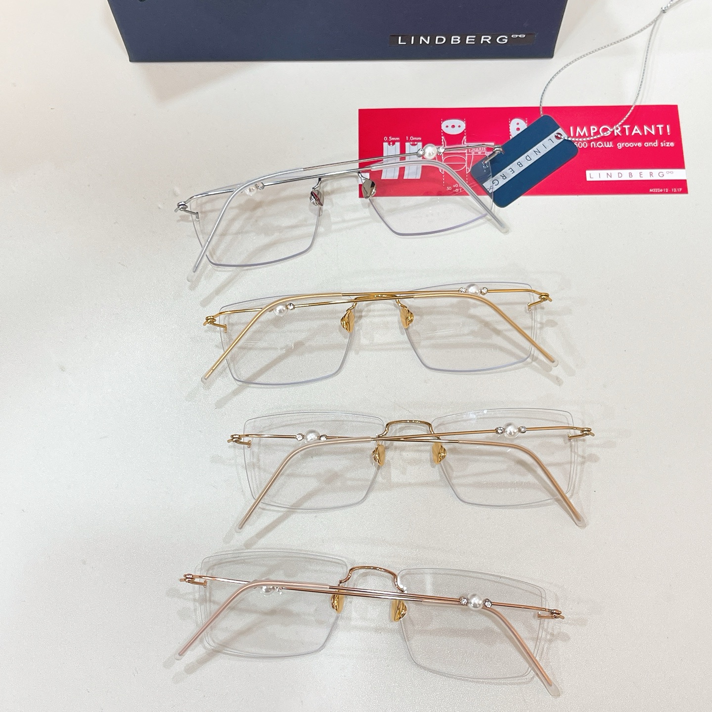 LINDBER*🌟🌟🌟MODEL：2210🌟🌟🌟SIZE：53口18-145🌟🌟🌟18K金～～高版本～～