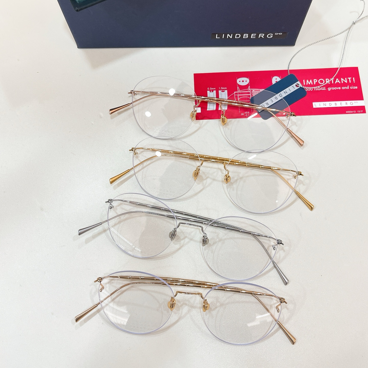 LINDBER*🌟🌟🌟MODEL：2384🌟🌟🌟SIZE：51口18-148🌟🌟🌟18K金～～高版本～～