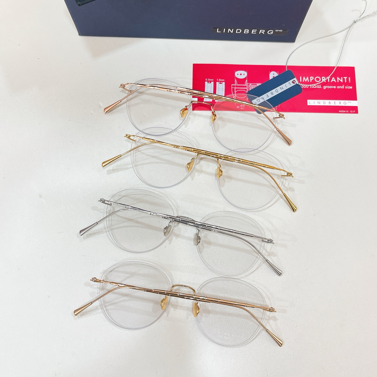 LINDBER*🌟🌟🌟MODEL：2384🌟🌟🌟SIZE：51口18-148🌟🌟🌟18K金～～高版本～～