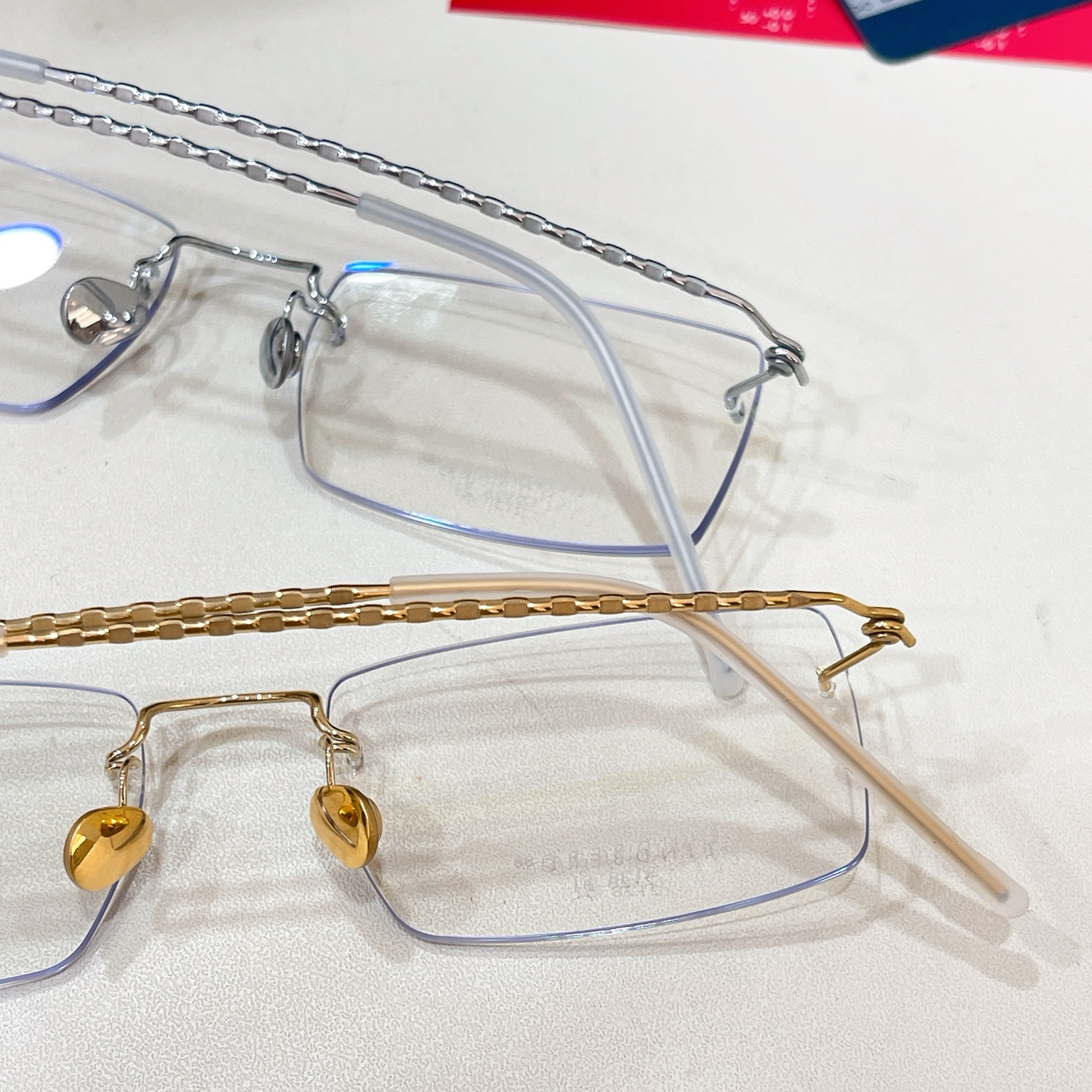 LINDBER*🌟🌟🌟MODEL：2128🌟🌟🌟SIZE：50口17🌟🌟🌟18K金～～高版本～～