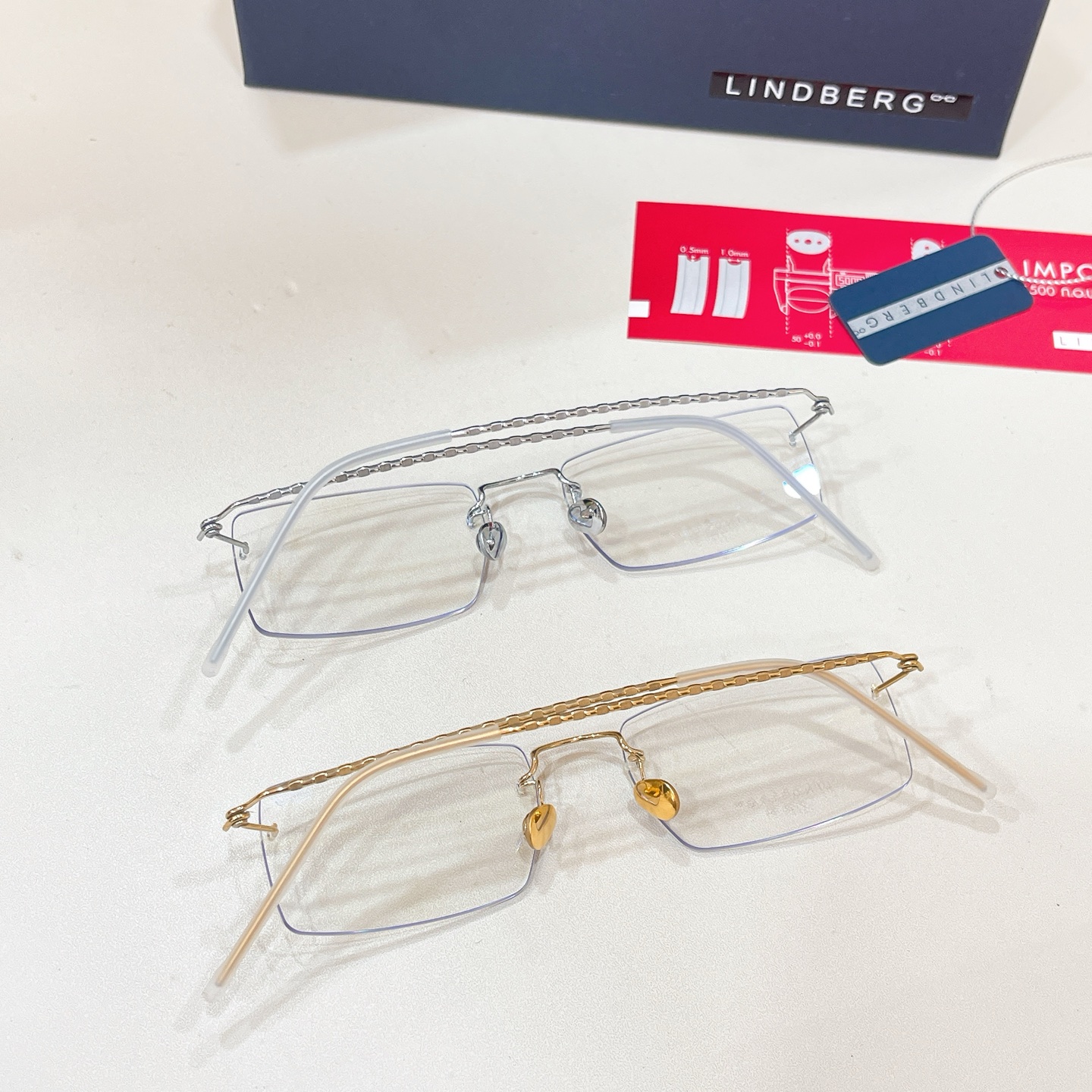 LINDBER*🌟🌟🌟MODEL：2128🌟🌟🌟SIZE：50口17🌟🌟🌟18K金～～高版本～～