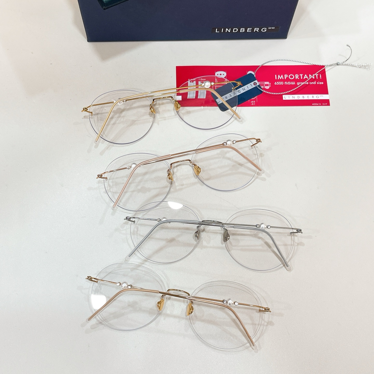 LINDBER*🌟🌟🌟MODEL：2532🌟🌟🌟SIZE：55口18-145🌟🌟🌟18K金～～高版本～～