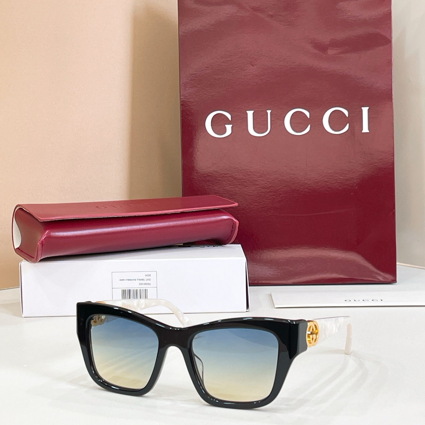 GUCC*🐝🐝🐝MODEL：GG2124O 🐝🐝🐝SIZE:52口18-135 🐝🐝🐝