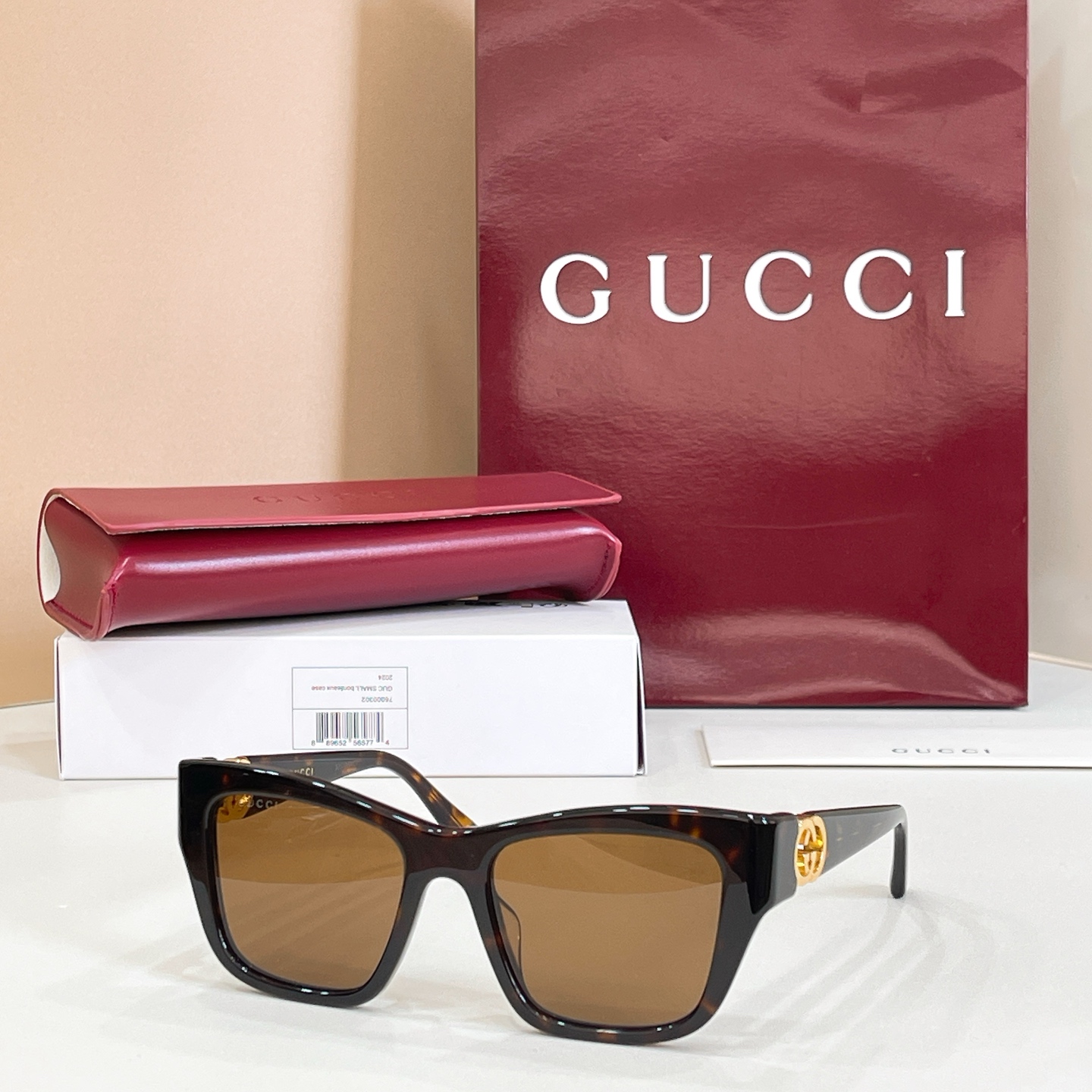 GUCC*🐝🐝🐝MODEL：GG2124O 🐝🐝🐝SIZE:52口18-135 🐝🐝🐝