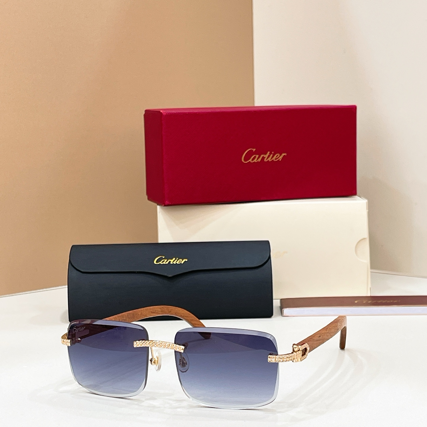 Cartie*✨✨✨MODEL：CT0012✨✨✨SIZE: 55口16-145✨✨✨木腿～～