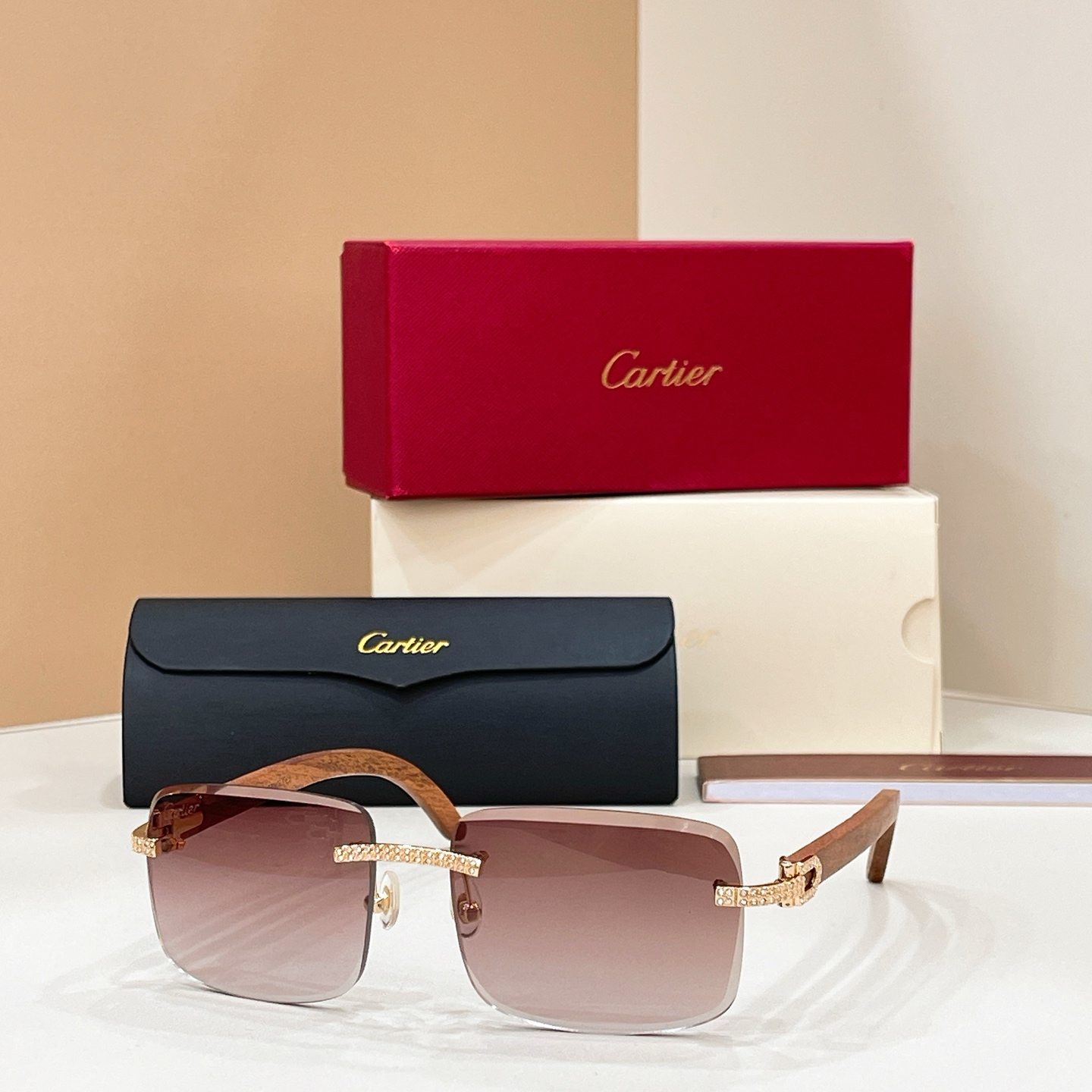 Cartie*✨✨✨MODEL：CT0012✨✨✨SIZE: 55口16-145✨✨✨木腿～～