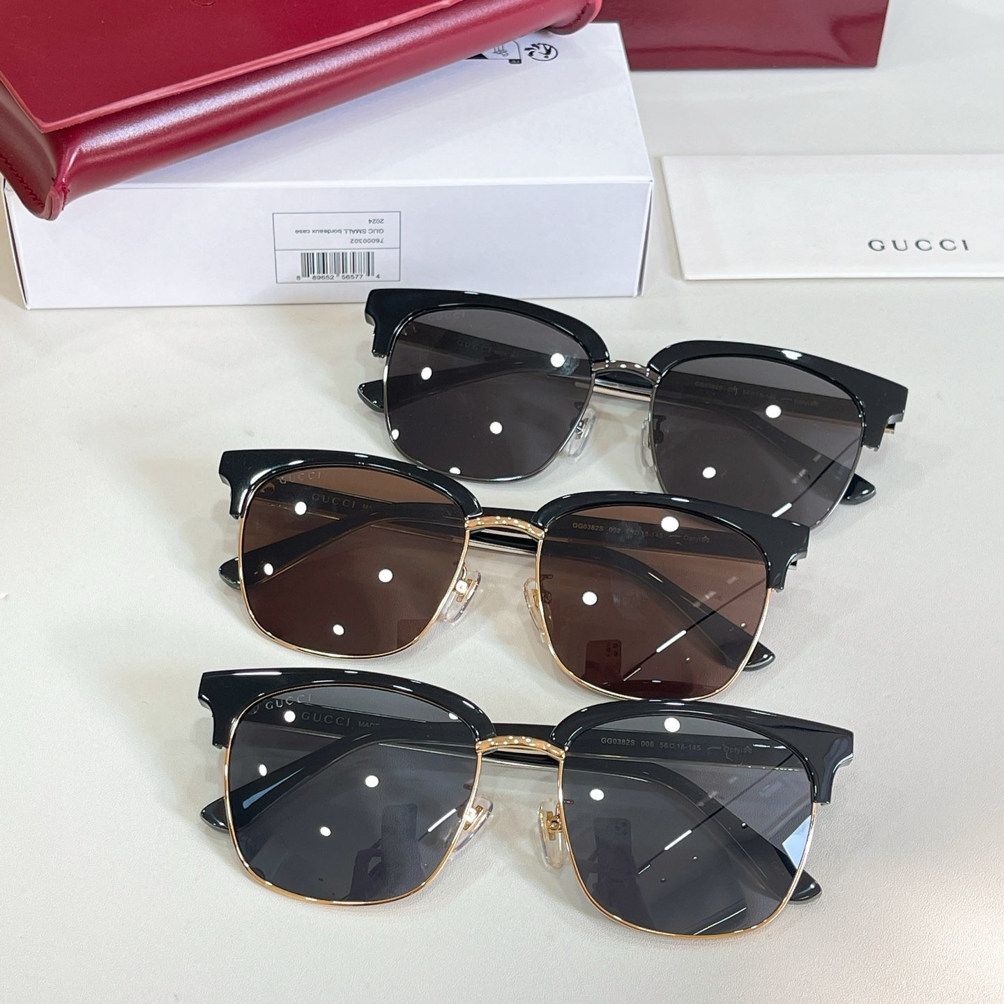 GUCC*🐝🐝🐝MODEL：GG0382S 🐝🐝🐝SIZE:56口18-145🐝🐝🐝～